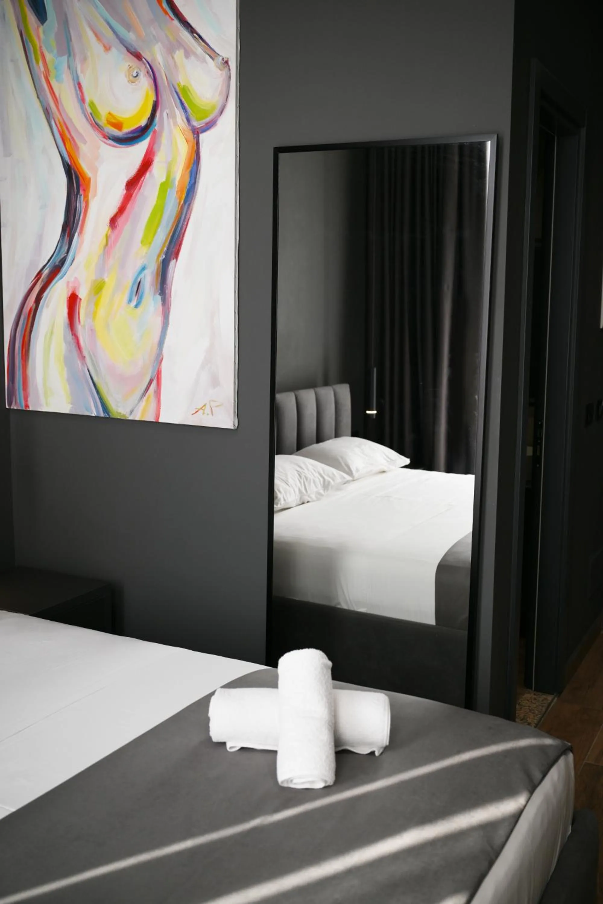 Bed in Hotel Bel Ami Tirana