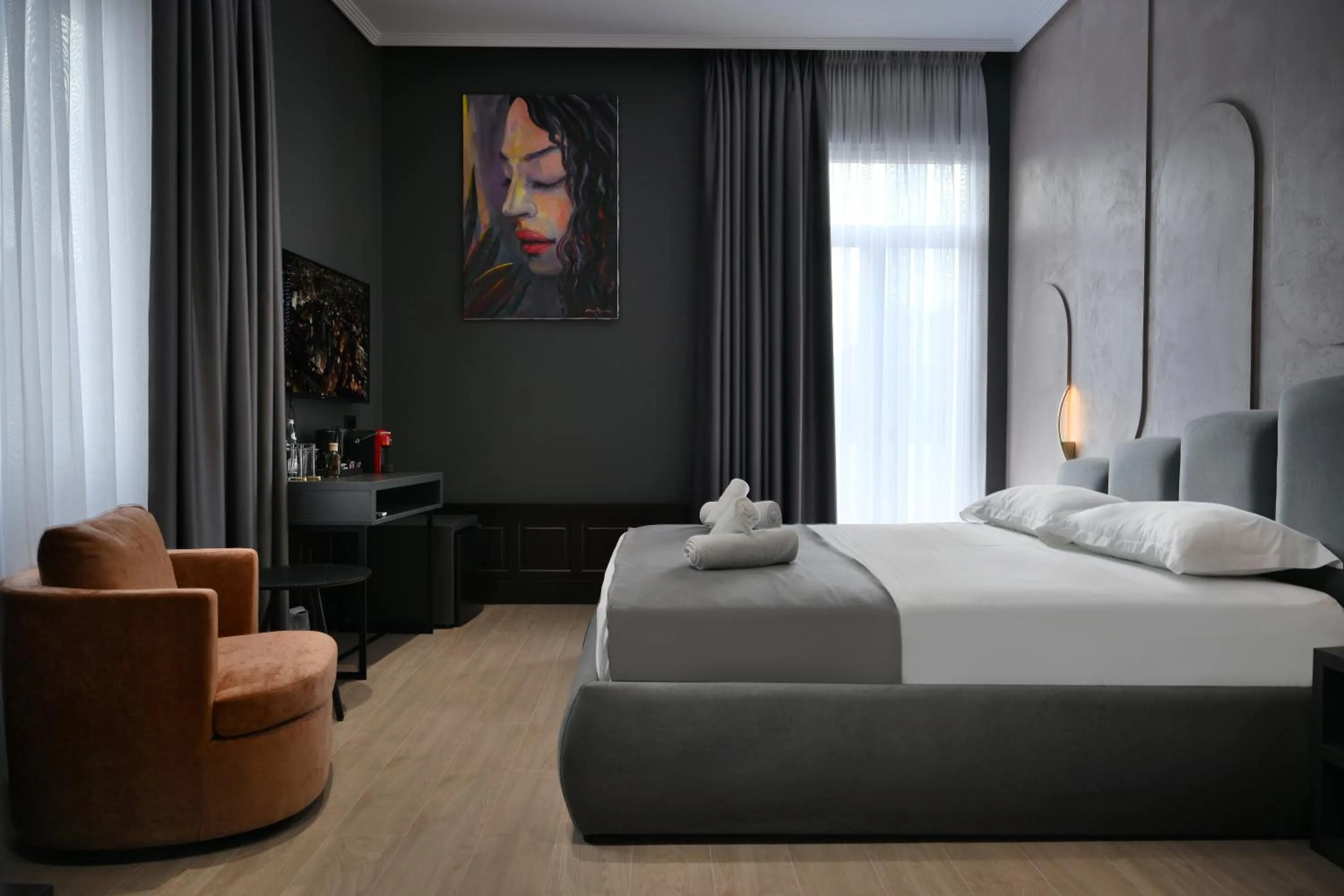 Bedroom, Bed in Hotel Bel Ami Tirana