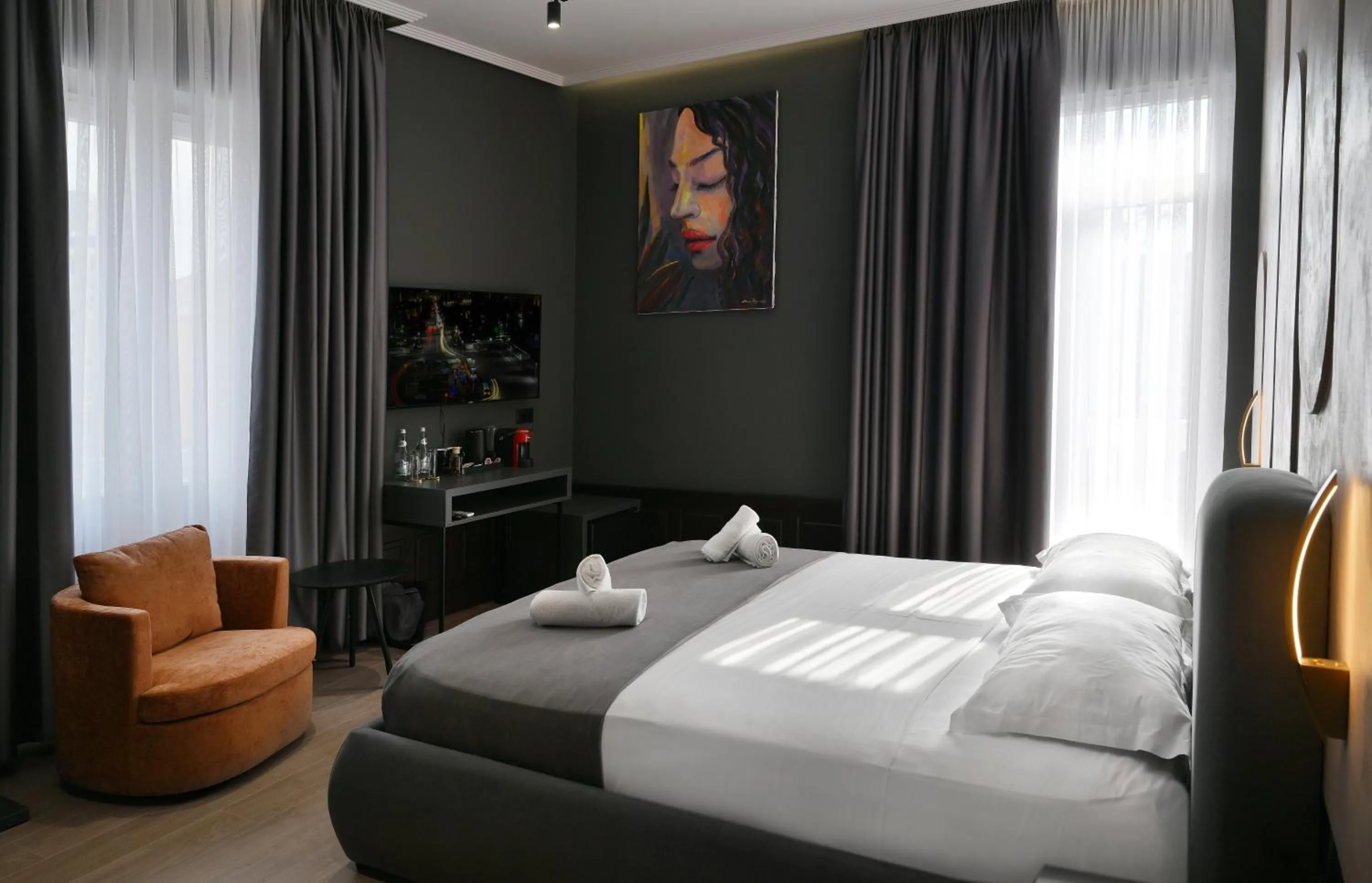 Bed in Hotel Bel Ami Tirana