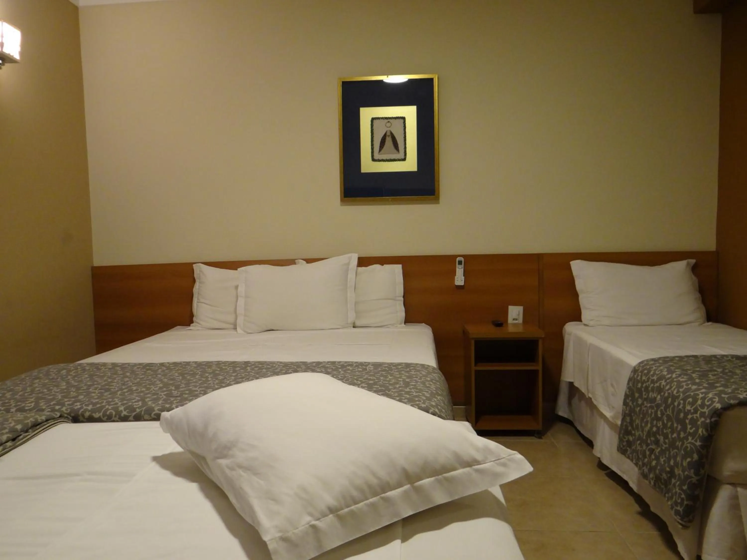 Bed in Hotel Porto Real Aparecida