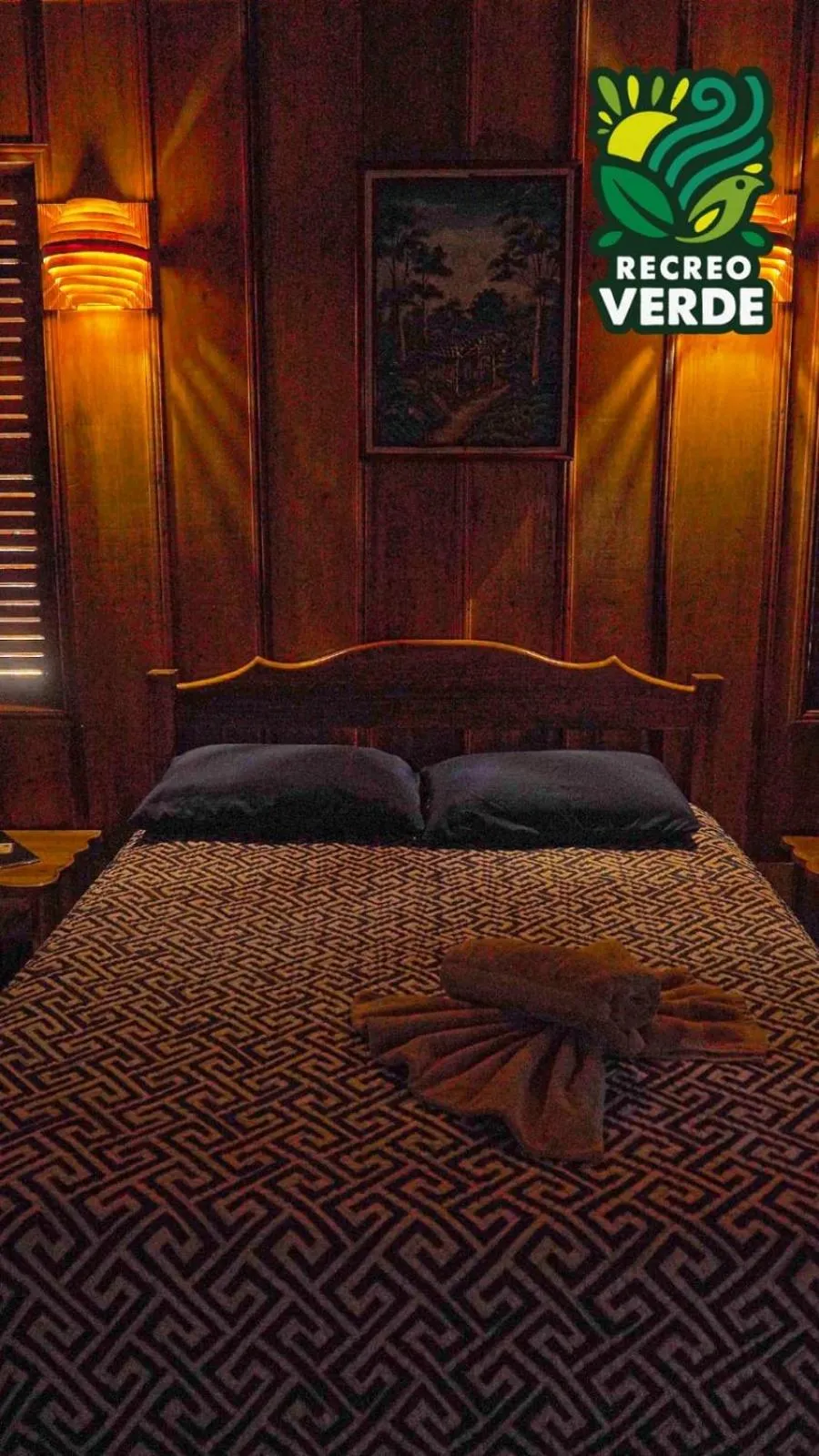 Bed in Recreo Verde Hot Springs & Spa