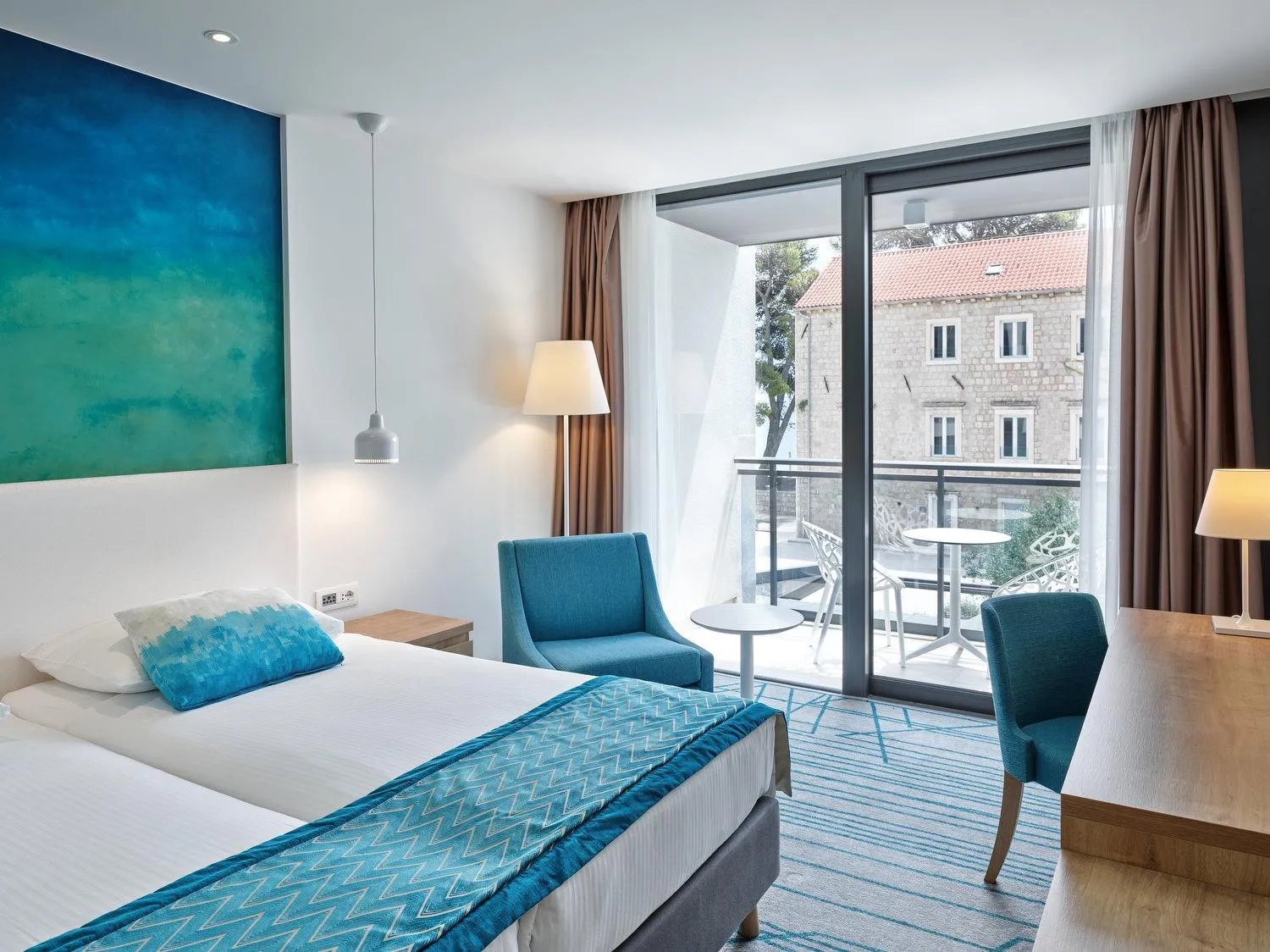 Bed in Maistra Select Mlini Hotel