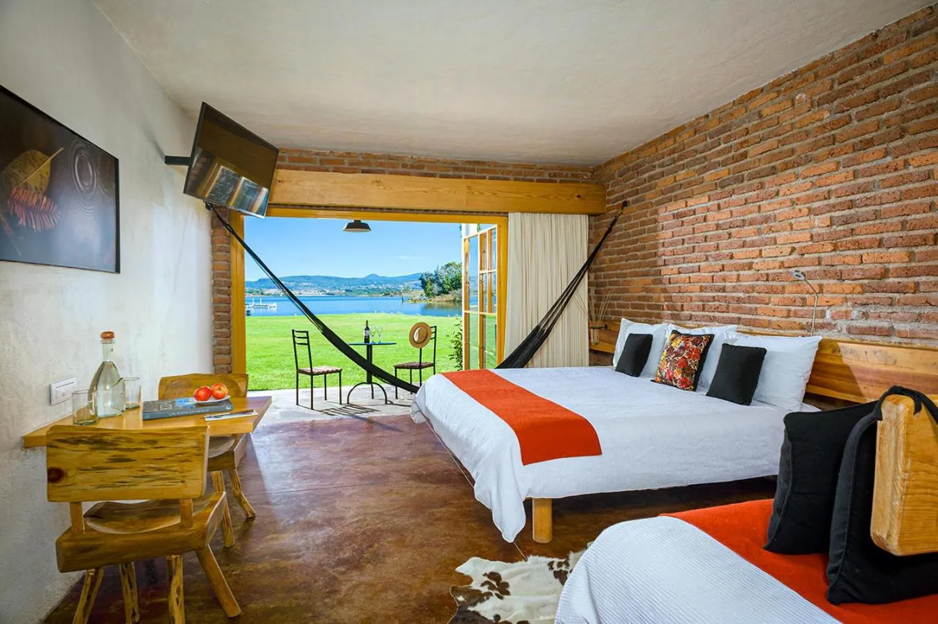 Bedroom, Bed in Hotel El Remanso Tapalpa