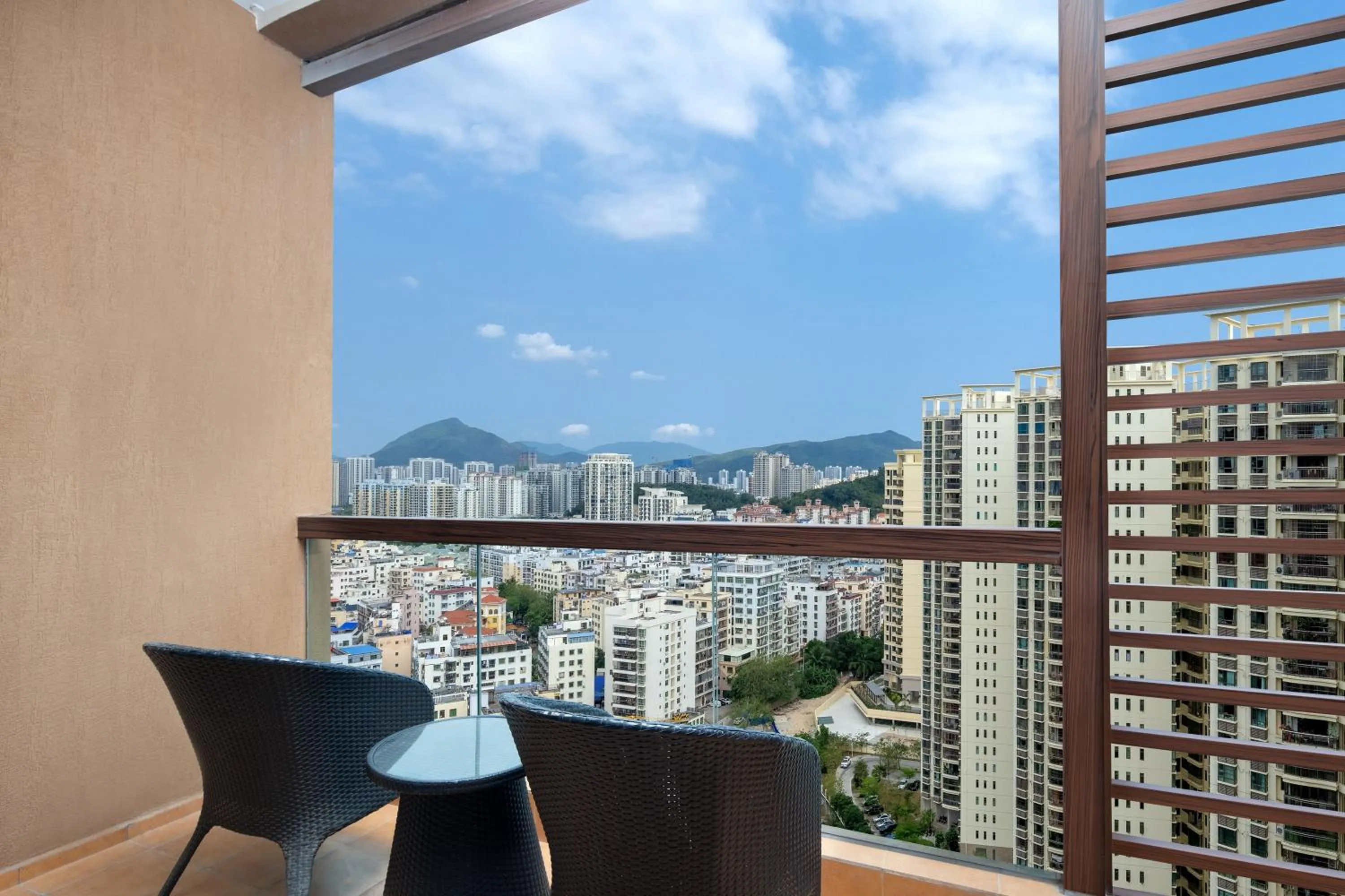 Balcony/Terrace in Mangrove Tree Resort World Sanya Bay- Queen Palm Towers