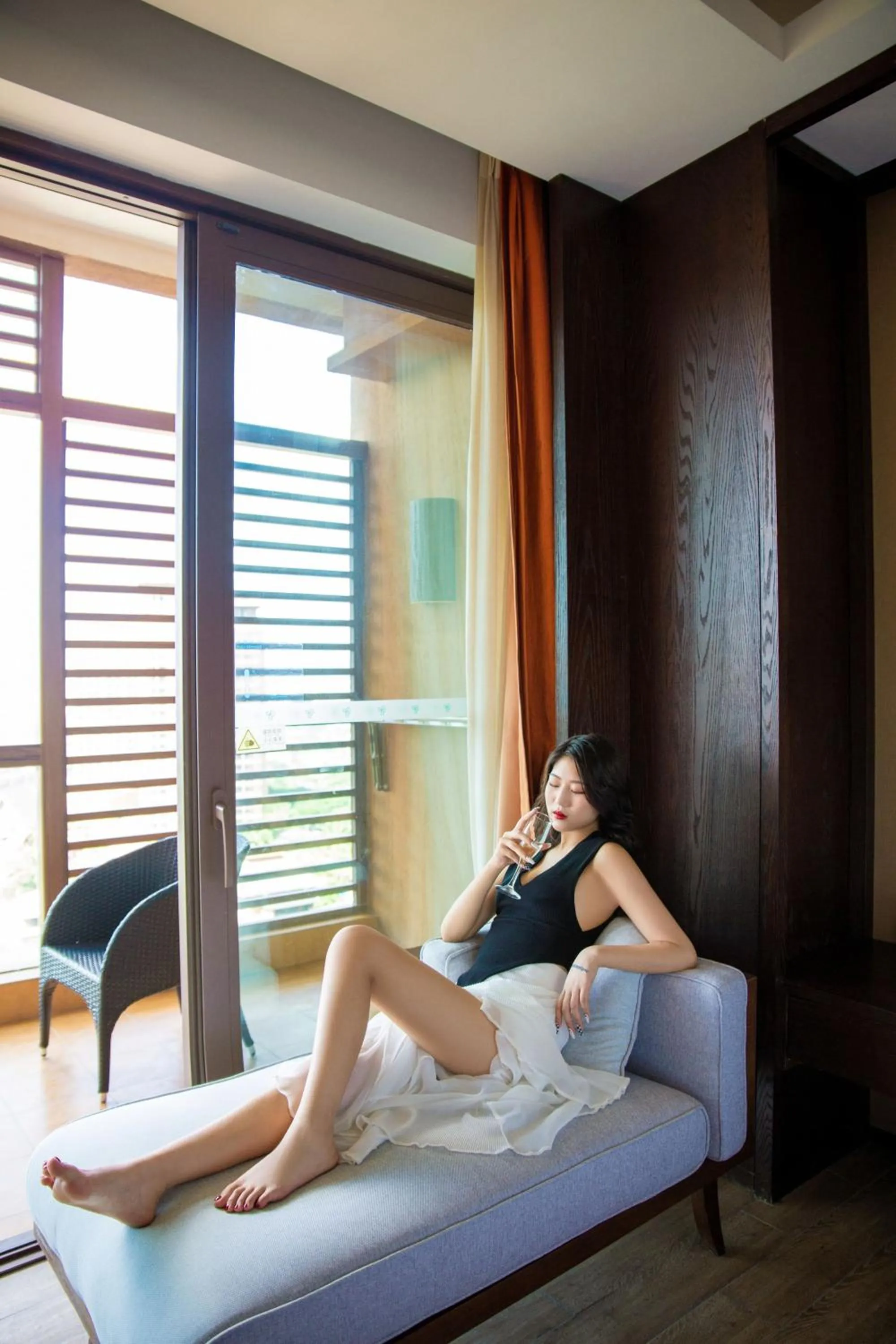 Seating area in Mangrove Tree Resort World Sanya Bay- Queen Palm Towers