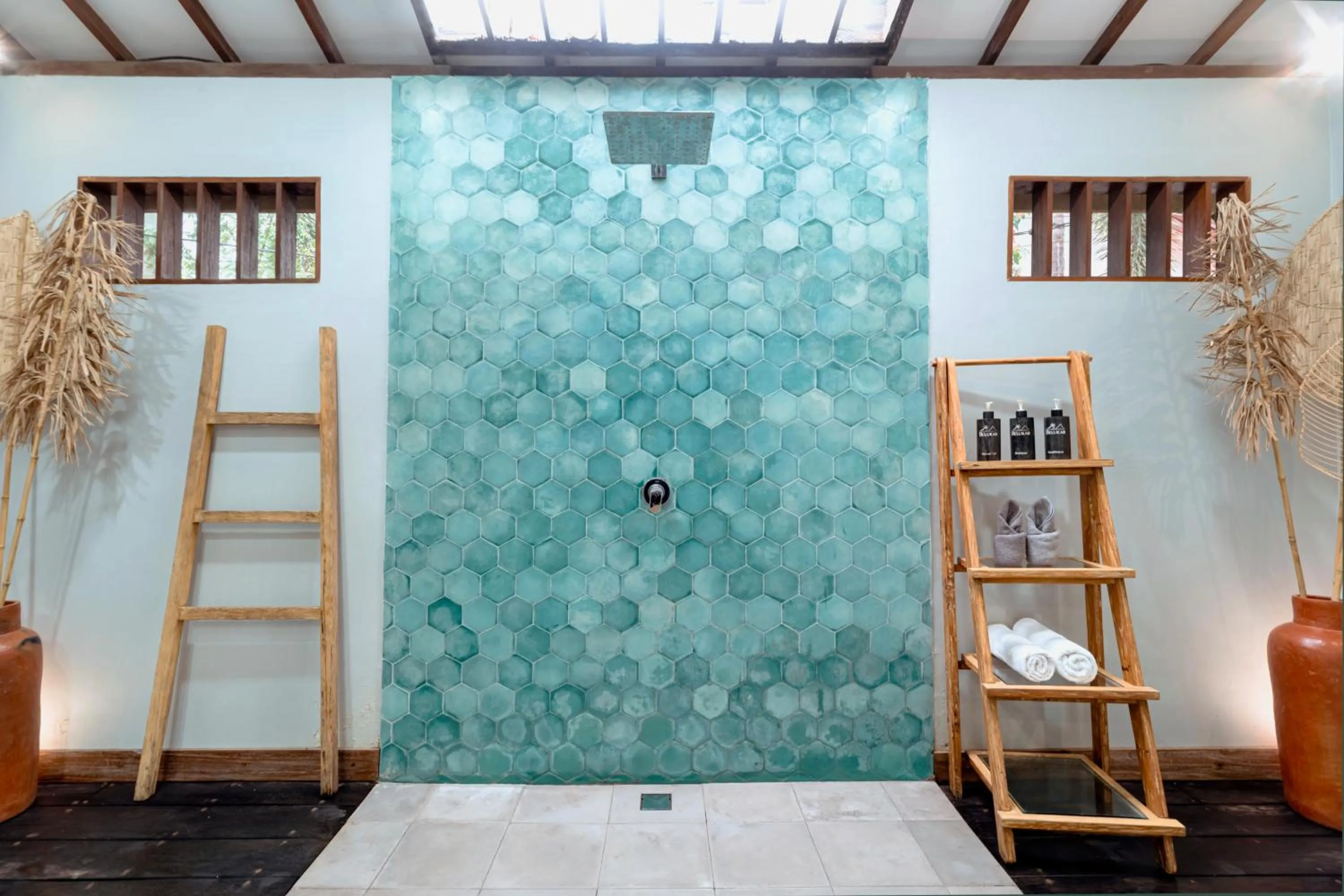 Shower in Belukar Villas