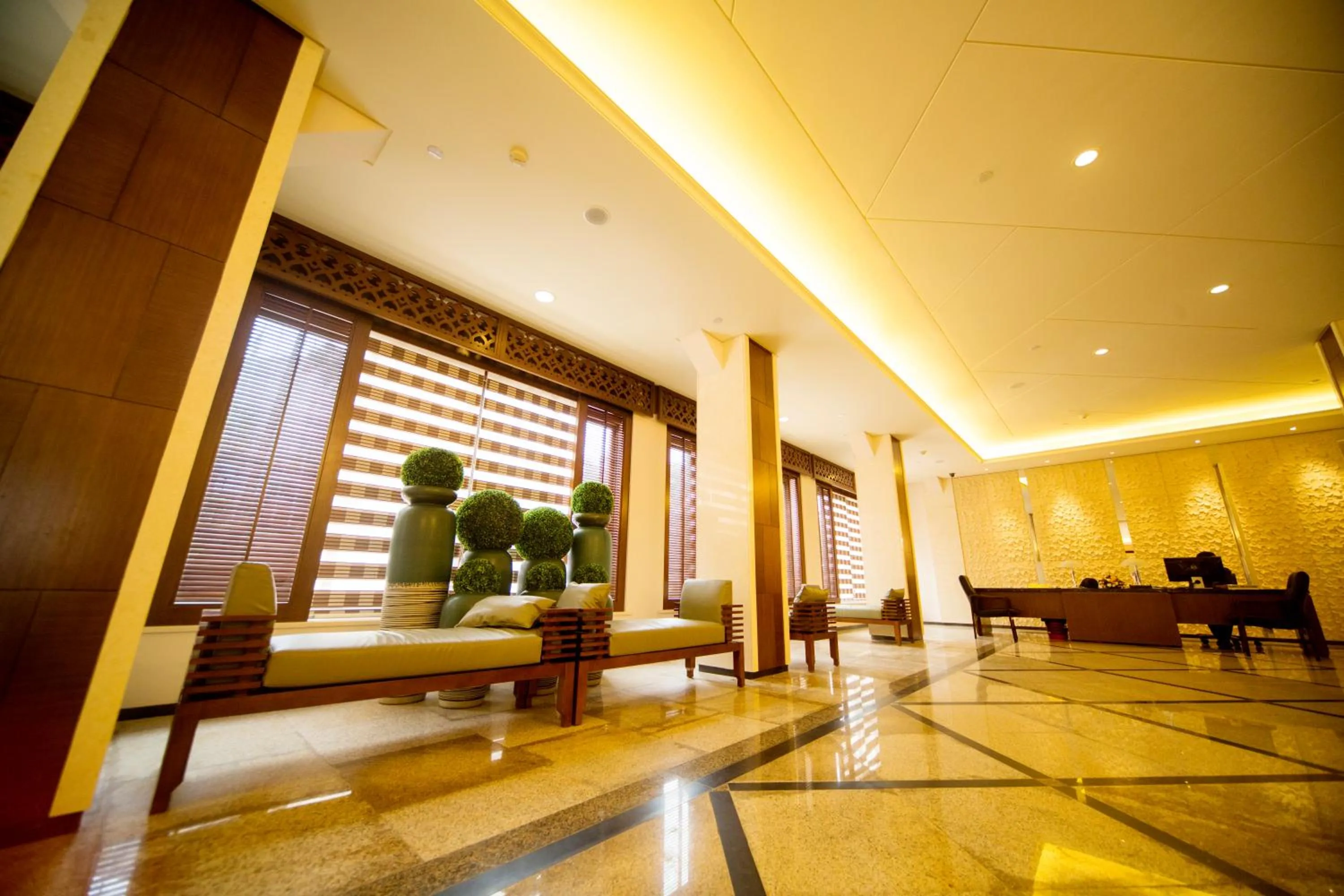 Lobby or reception in Hotel Africana