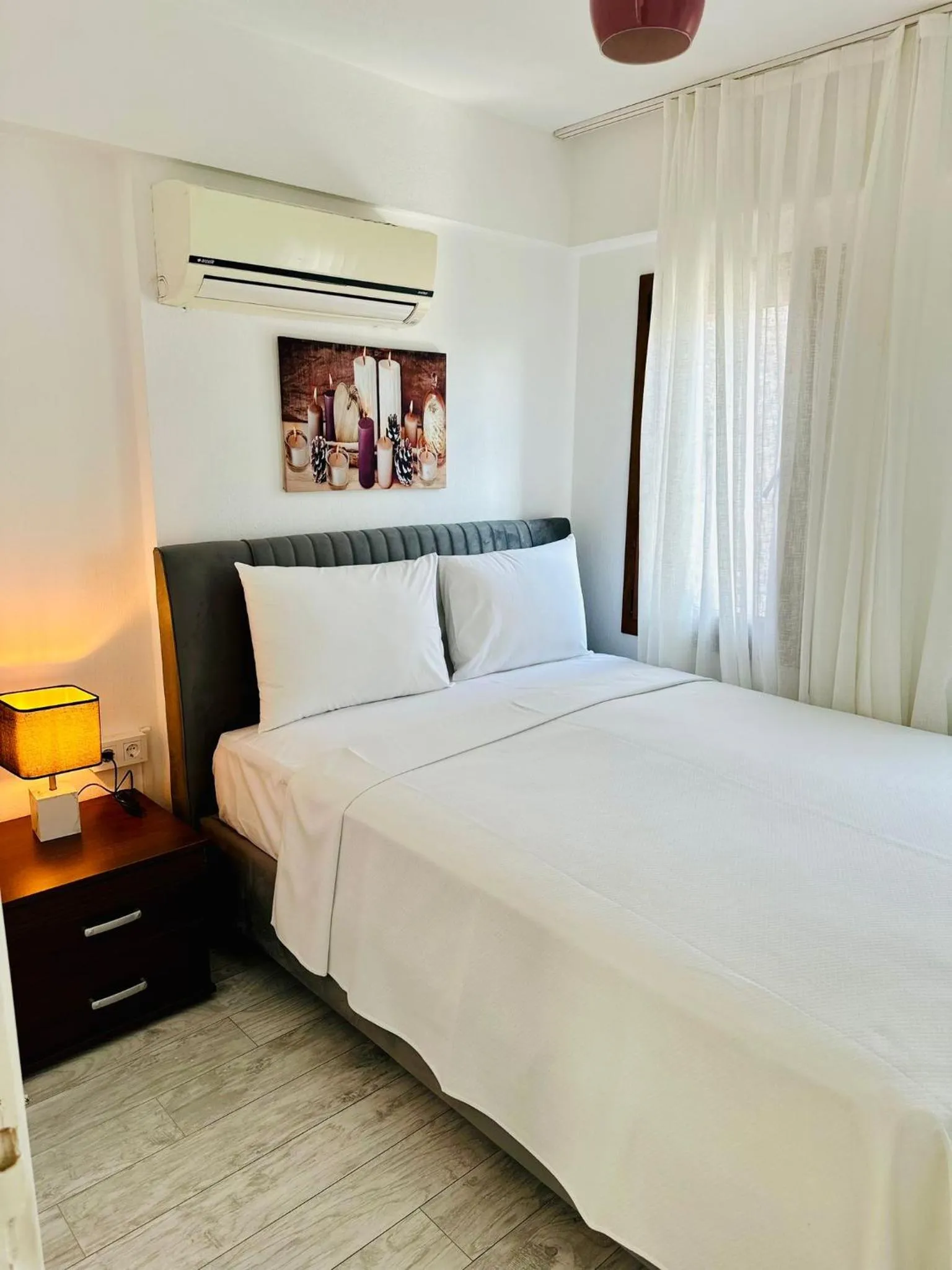 Bed in Wish Suites Bodrum Hotel