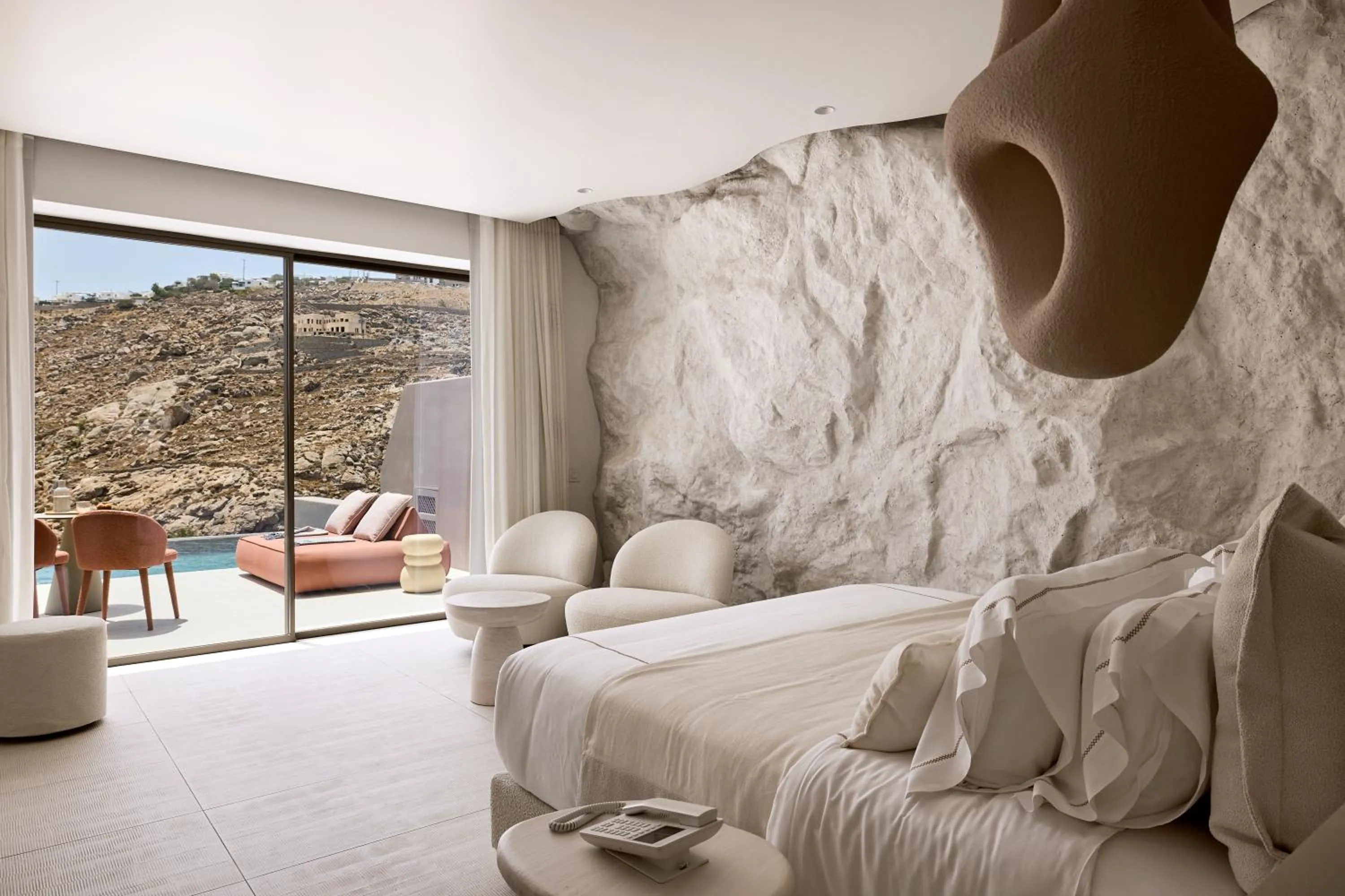 Bedroom, Bed in Ethereum Mykonos