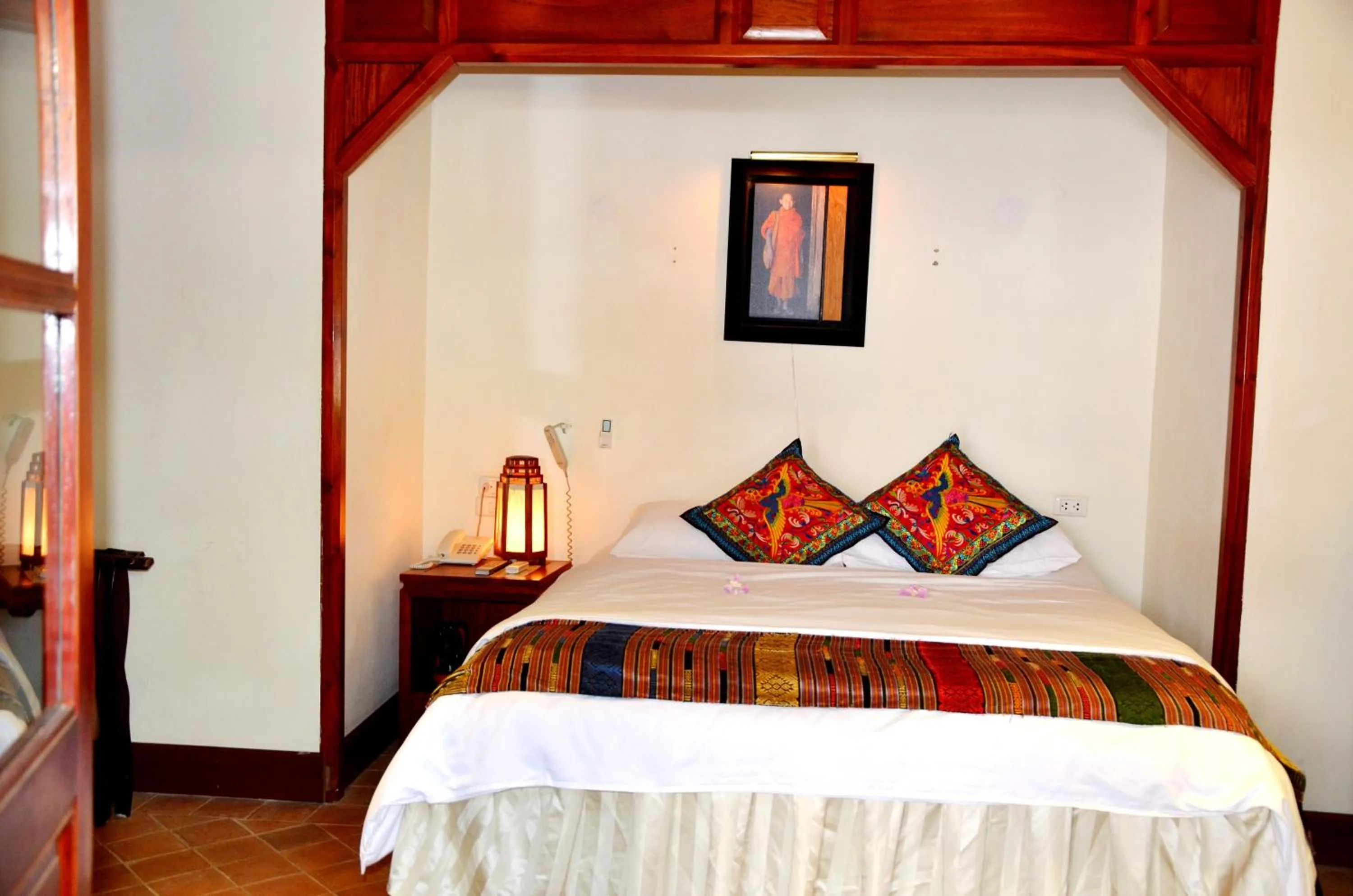 Bed in Mekong Riverview Hotel