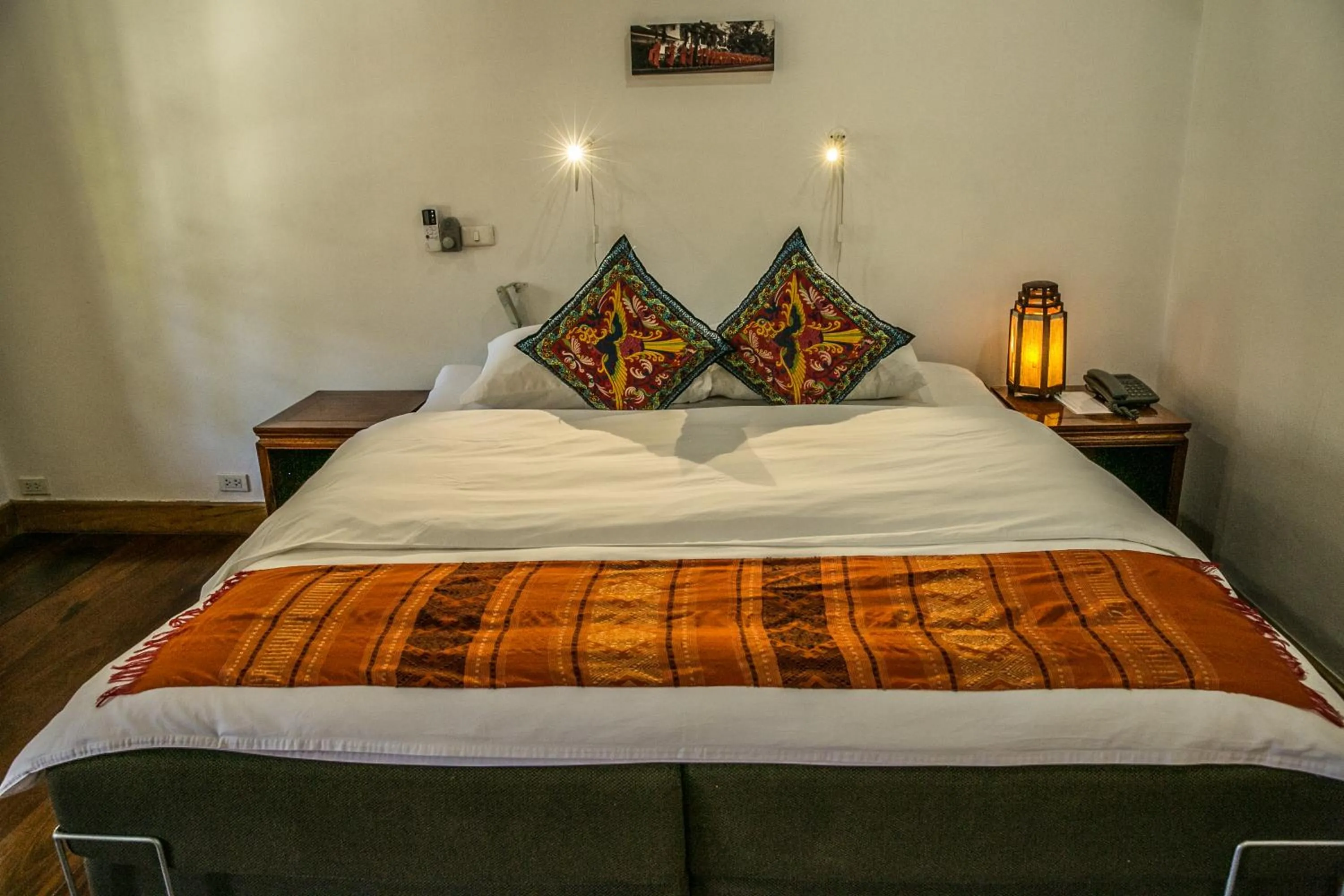 Bed in Mekong Riverview Hotel