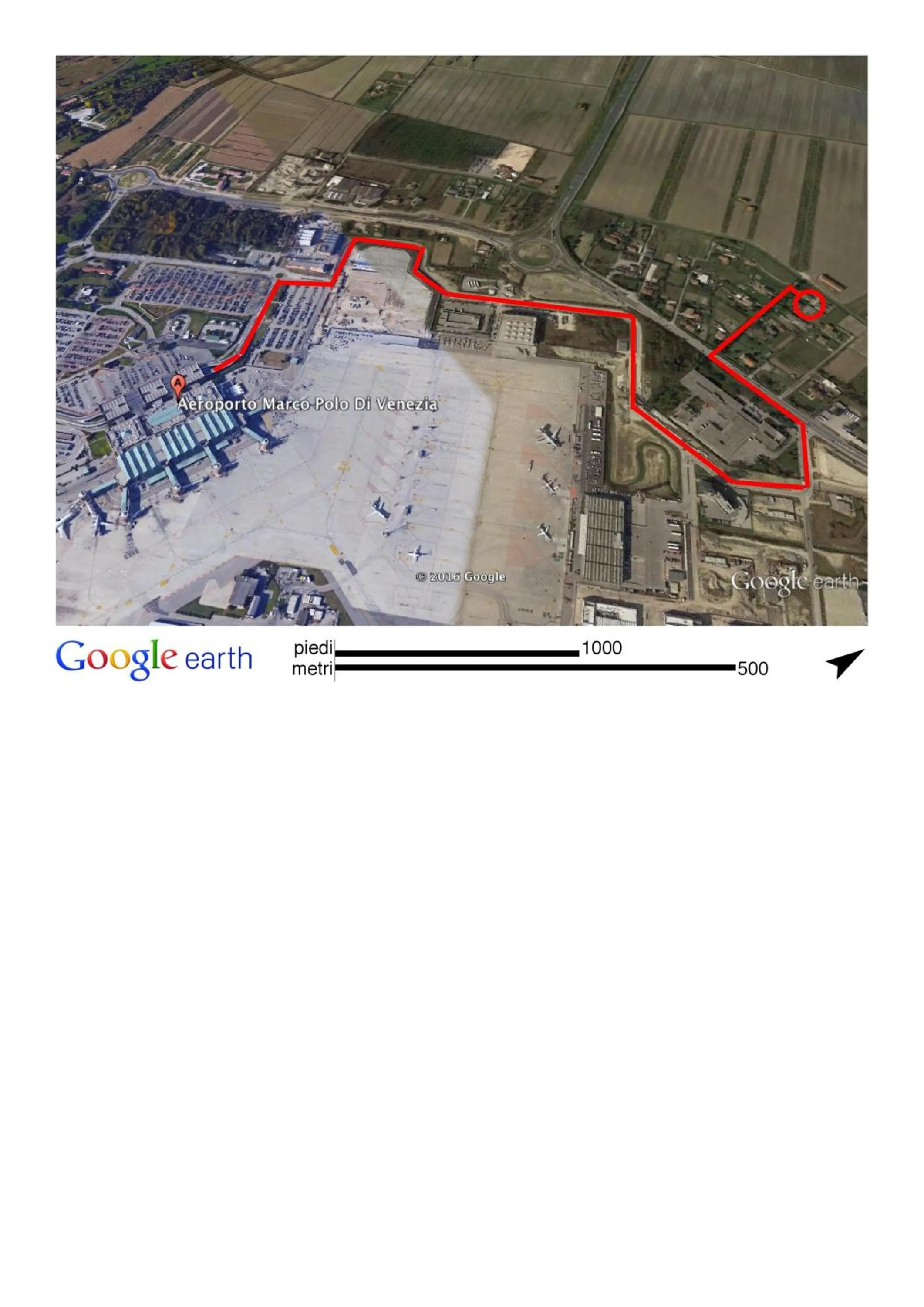 Location in B&B Airport Venice Diego