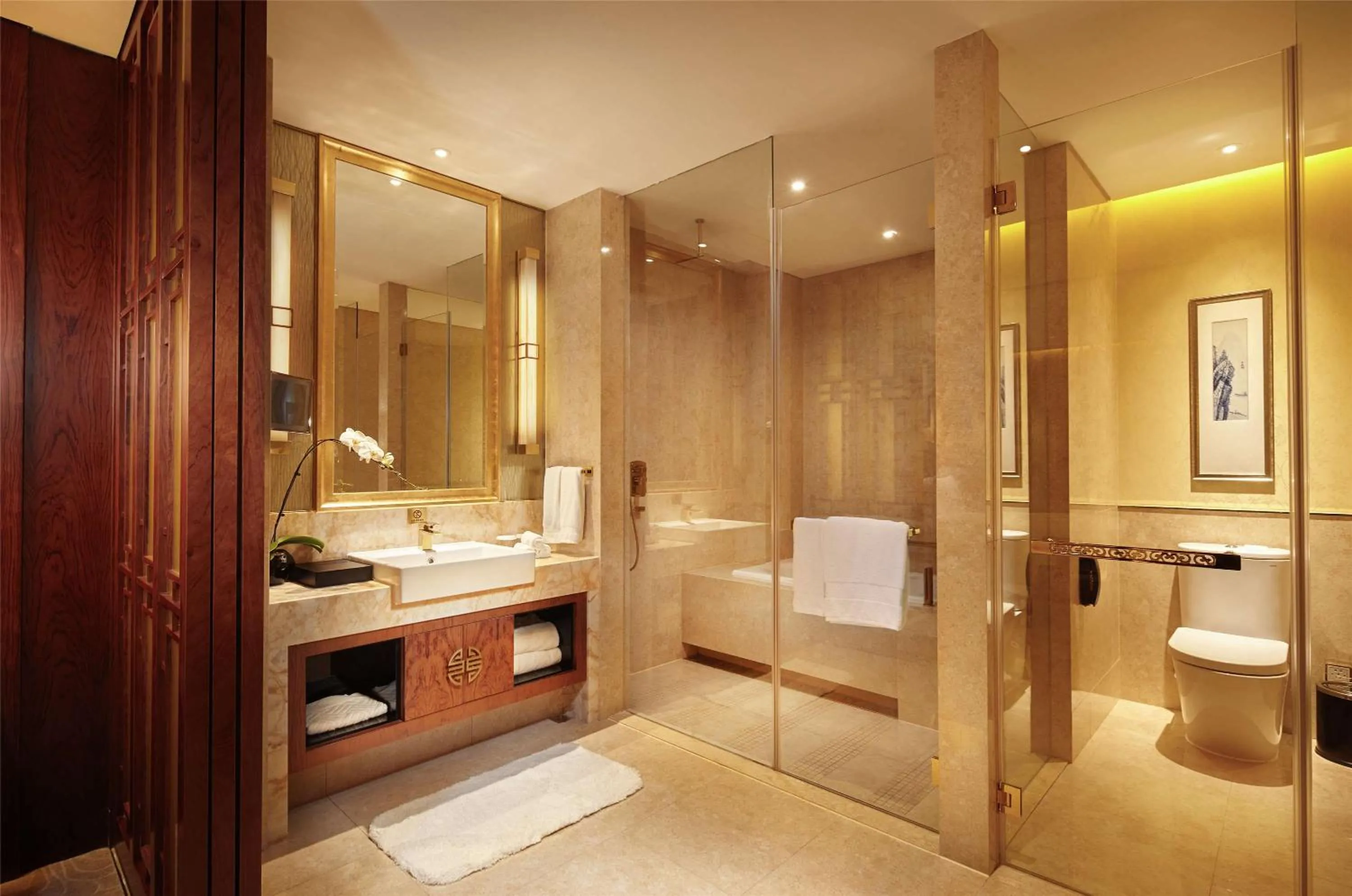 Bathroom in Hilton Tianjin Eco-City