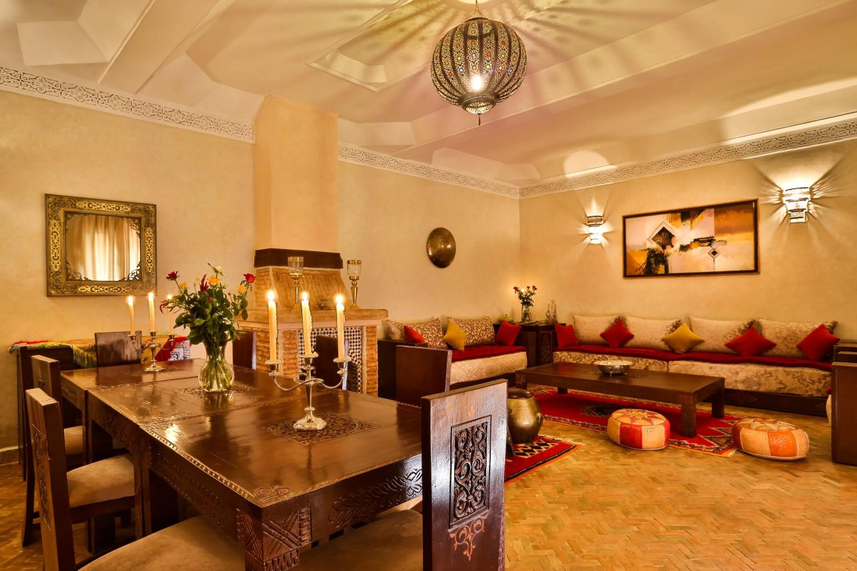 Living room in Riad Fleur d'Orient