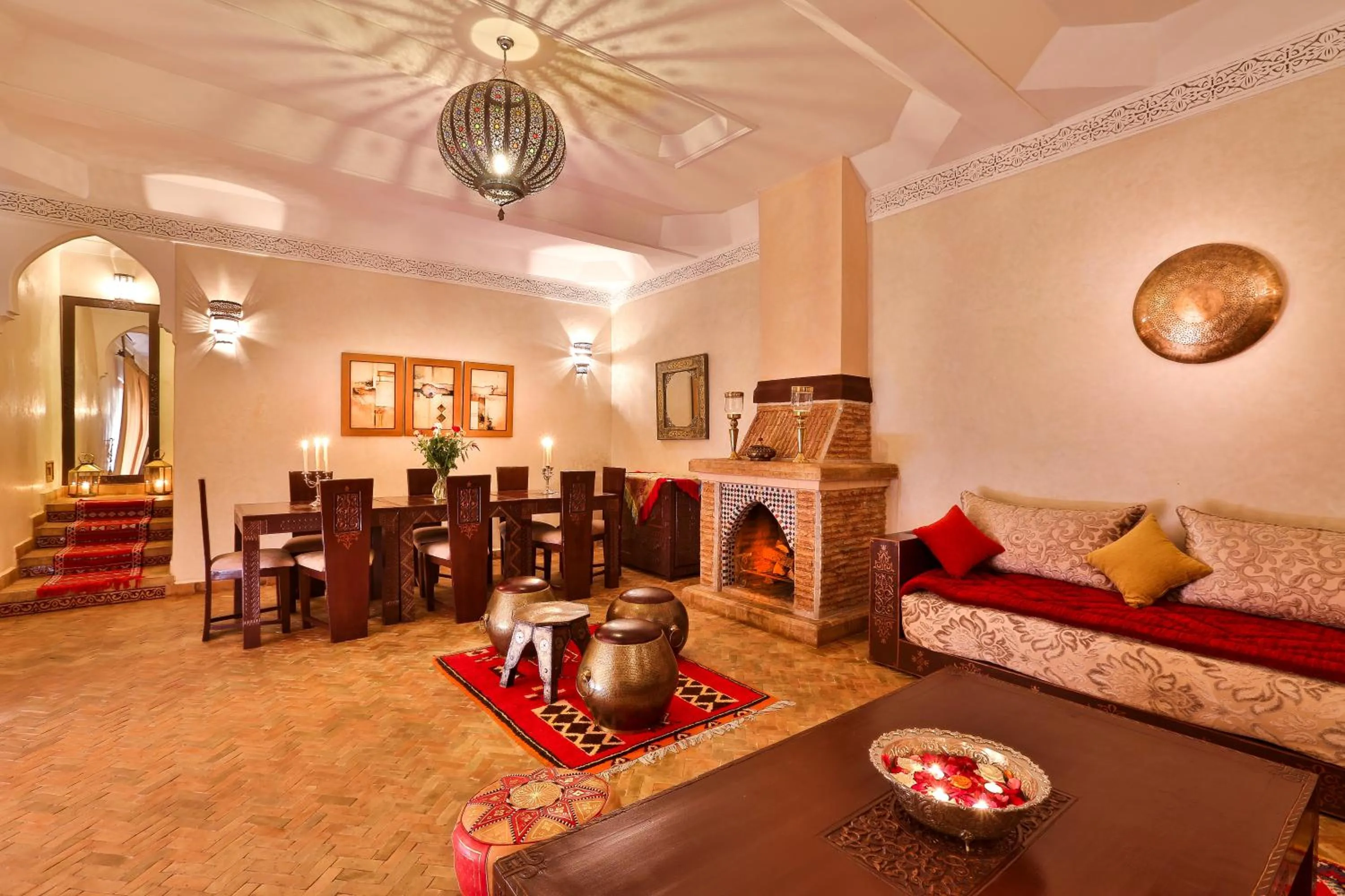 Living room in Riad Fleur d'Orient