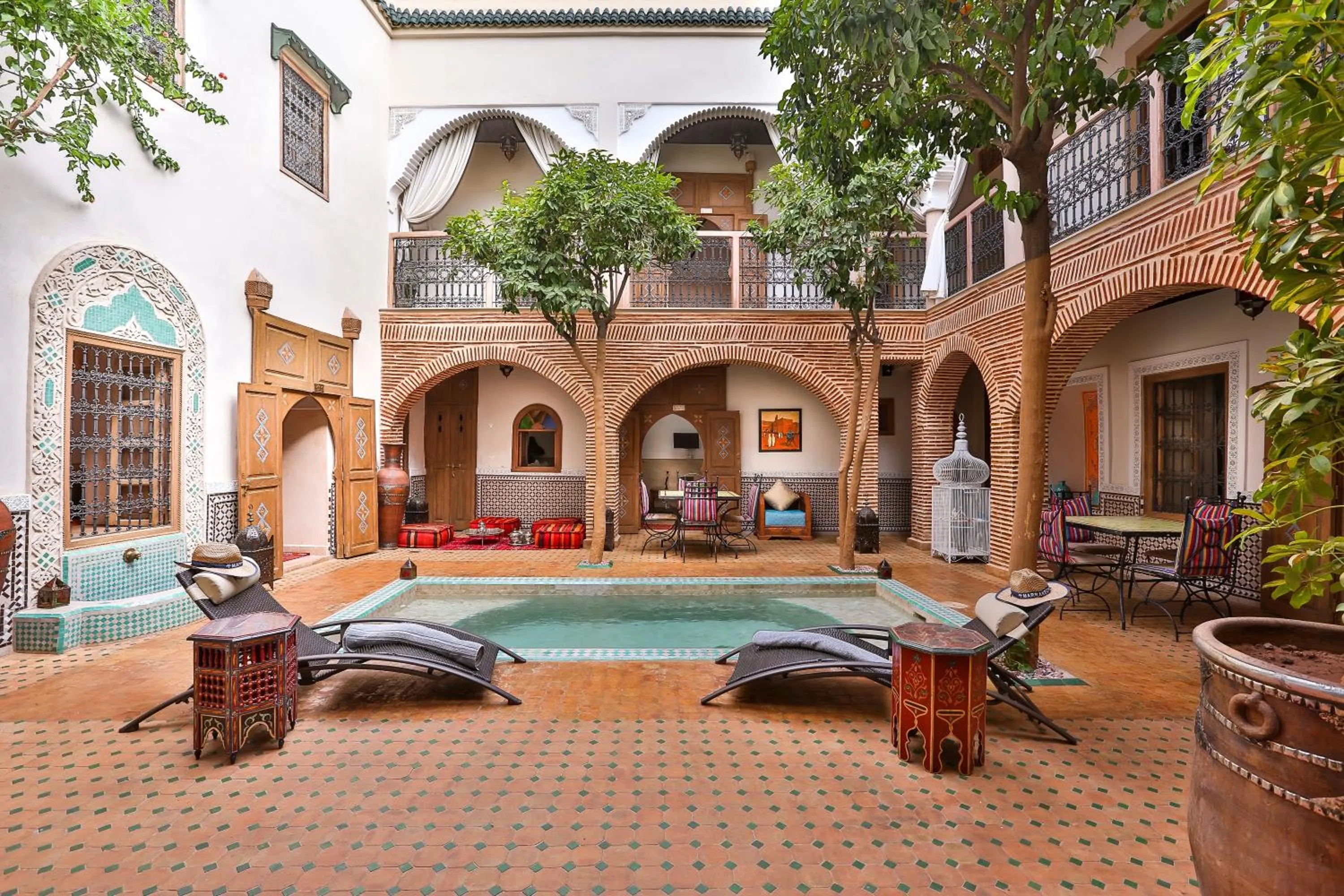 Patio in Riad Fleur d'Orient
