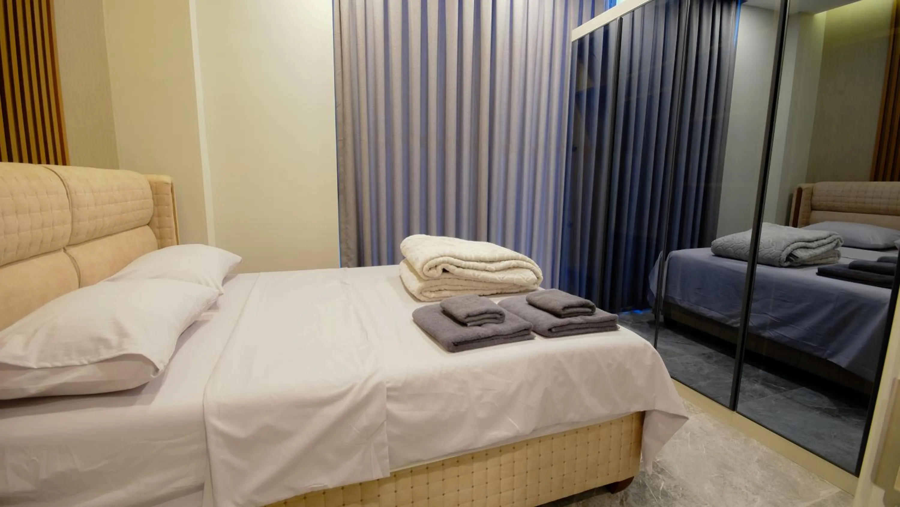 Bedroom, Bed in Bodrum Ada Apart Otel Turgutreis