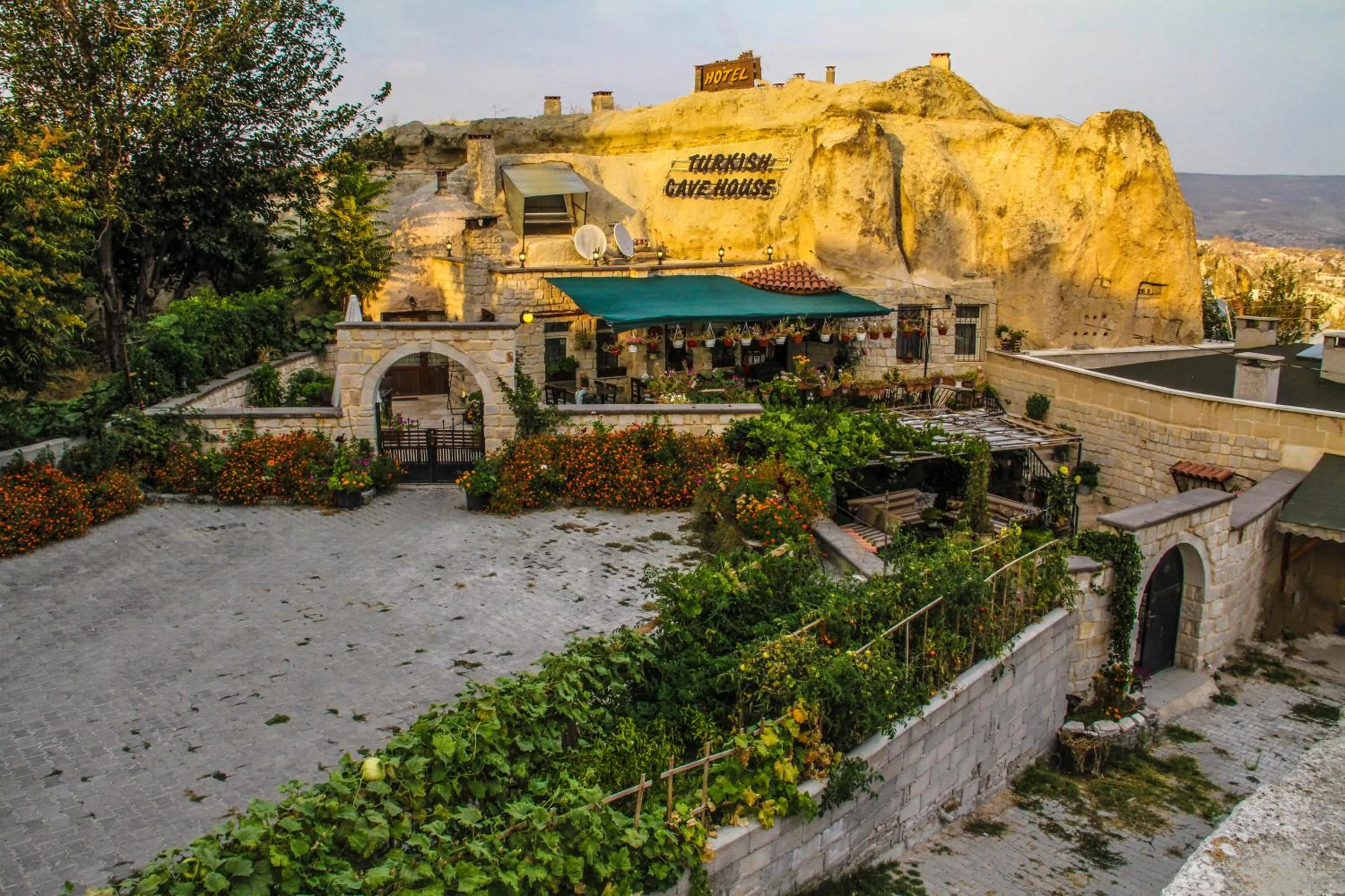 Facade/entrance in Turkish Cave House