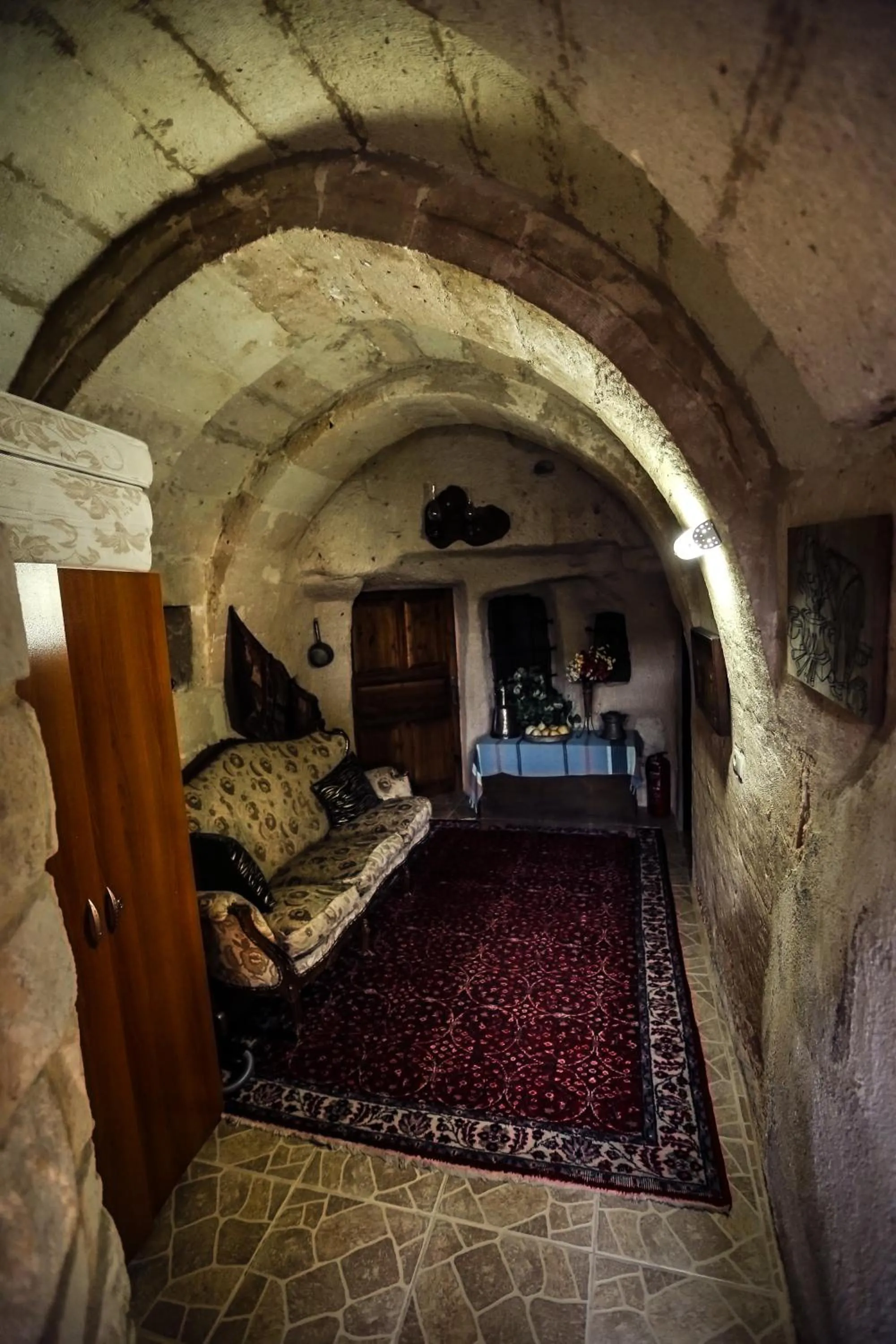 Property building, Bed in Turkish Cave House
