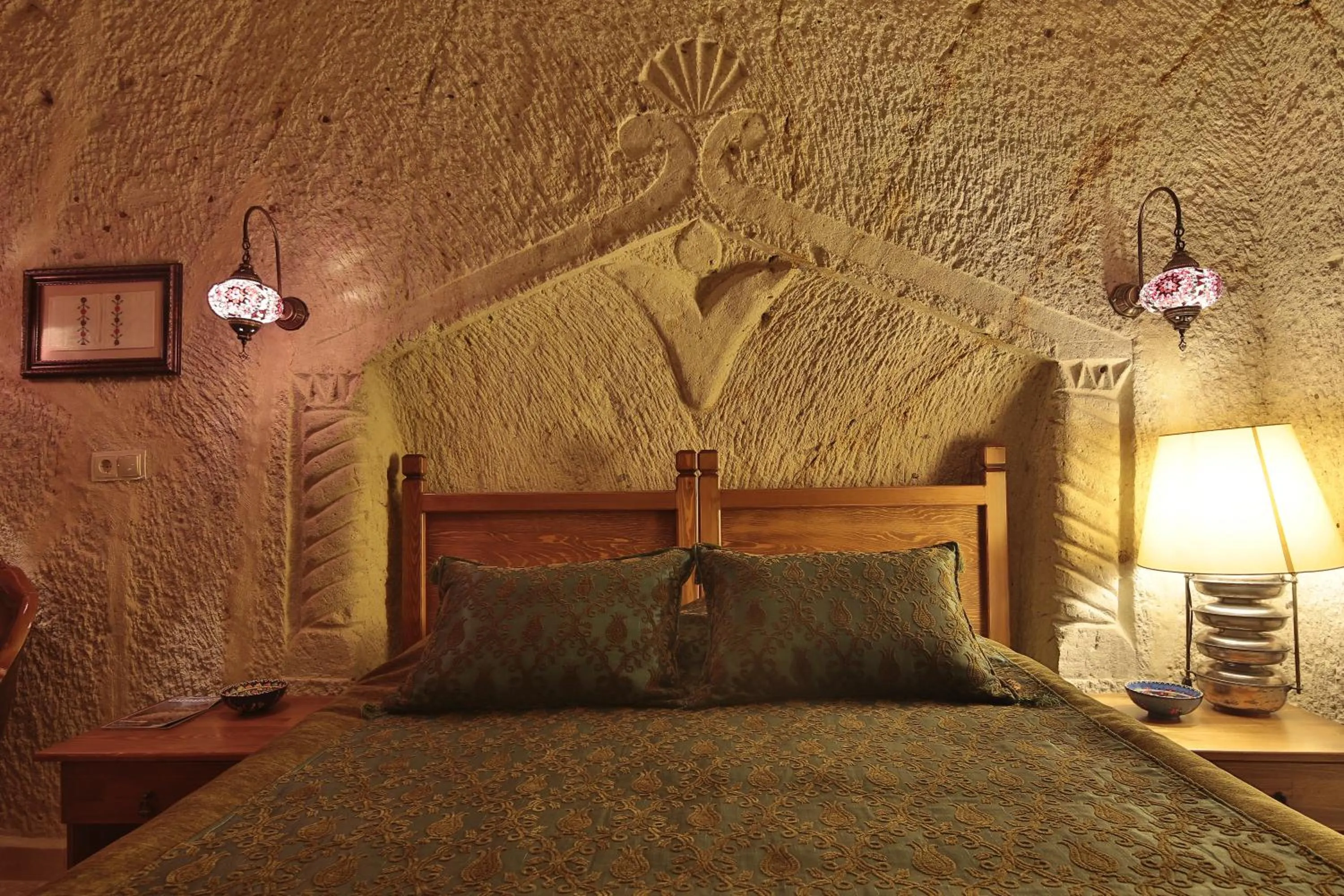 Bed in Turkish Cave House