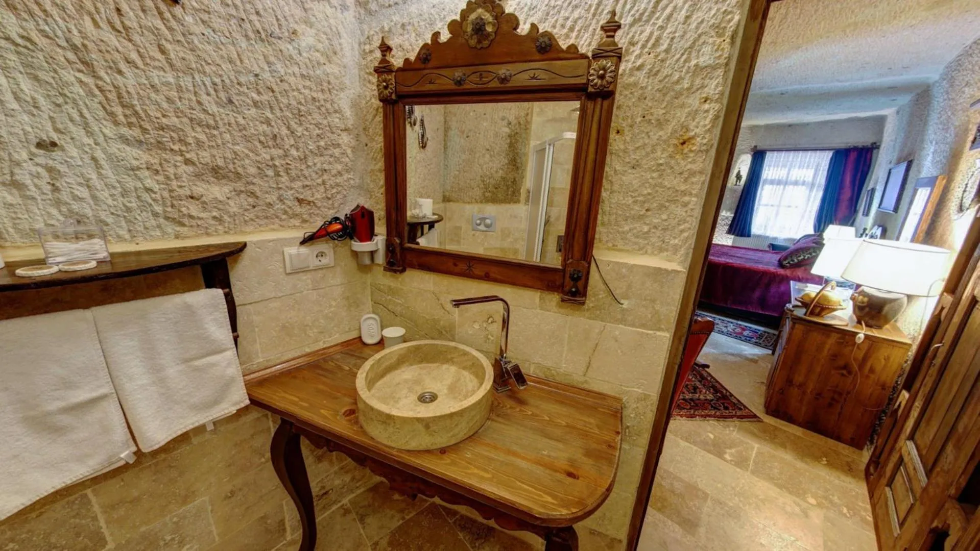 Bathroom in Turkish Cave House