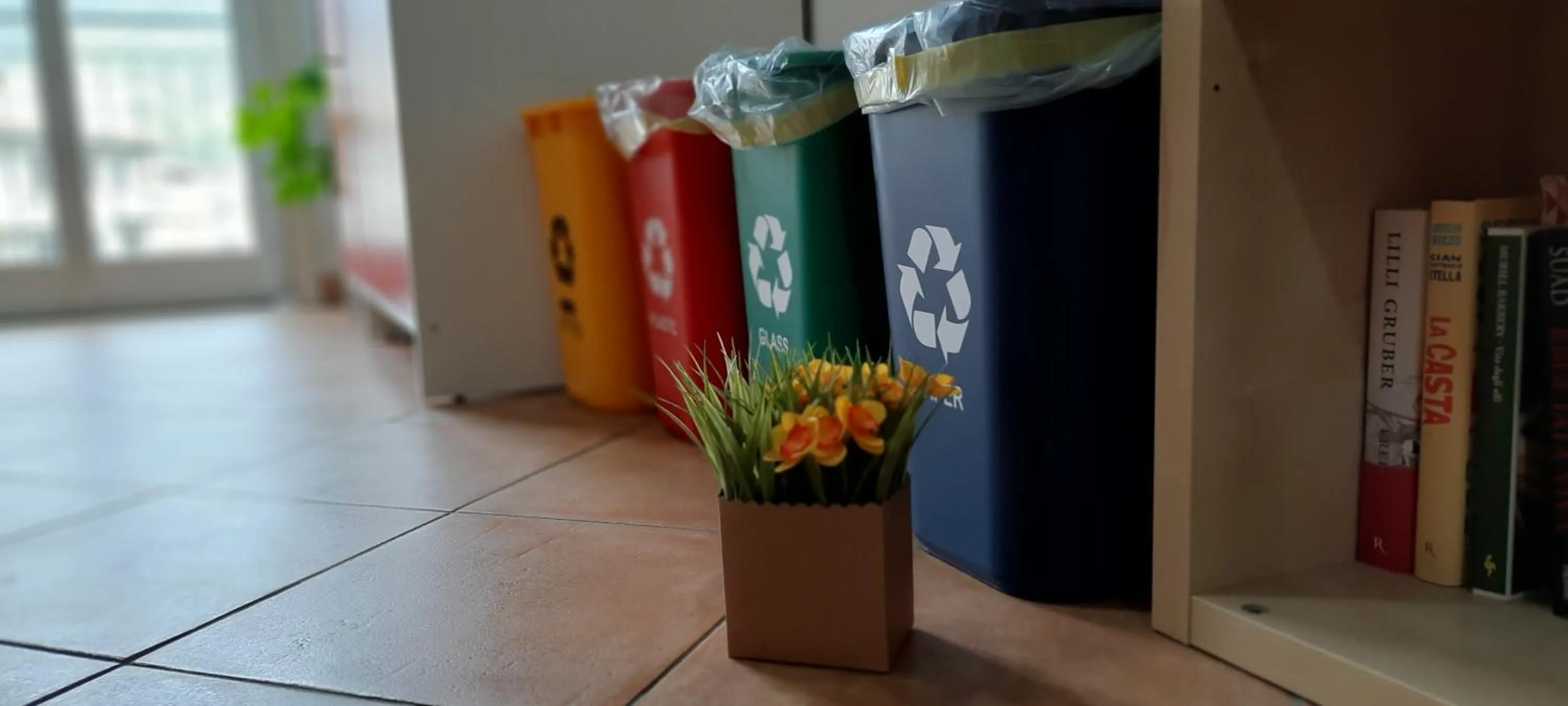 Library in B&B La Gatta Bianca