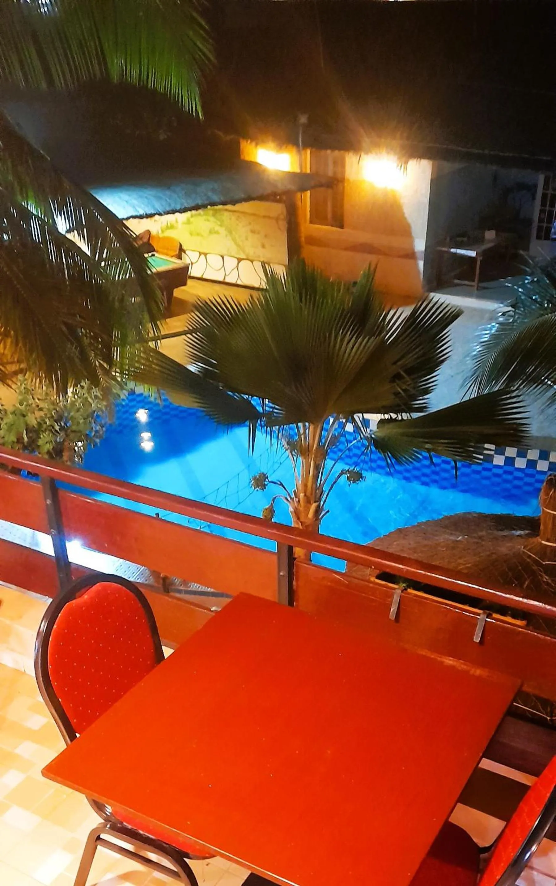 Pool view in Le Chamama