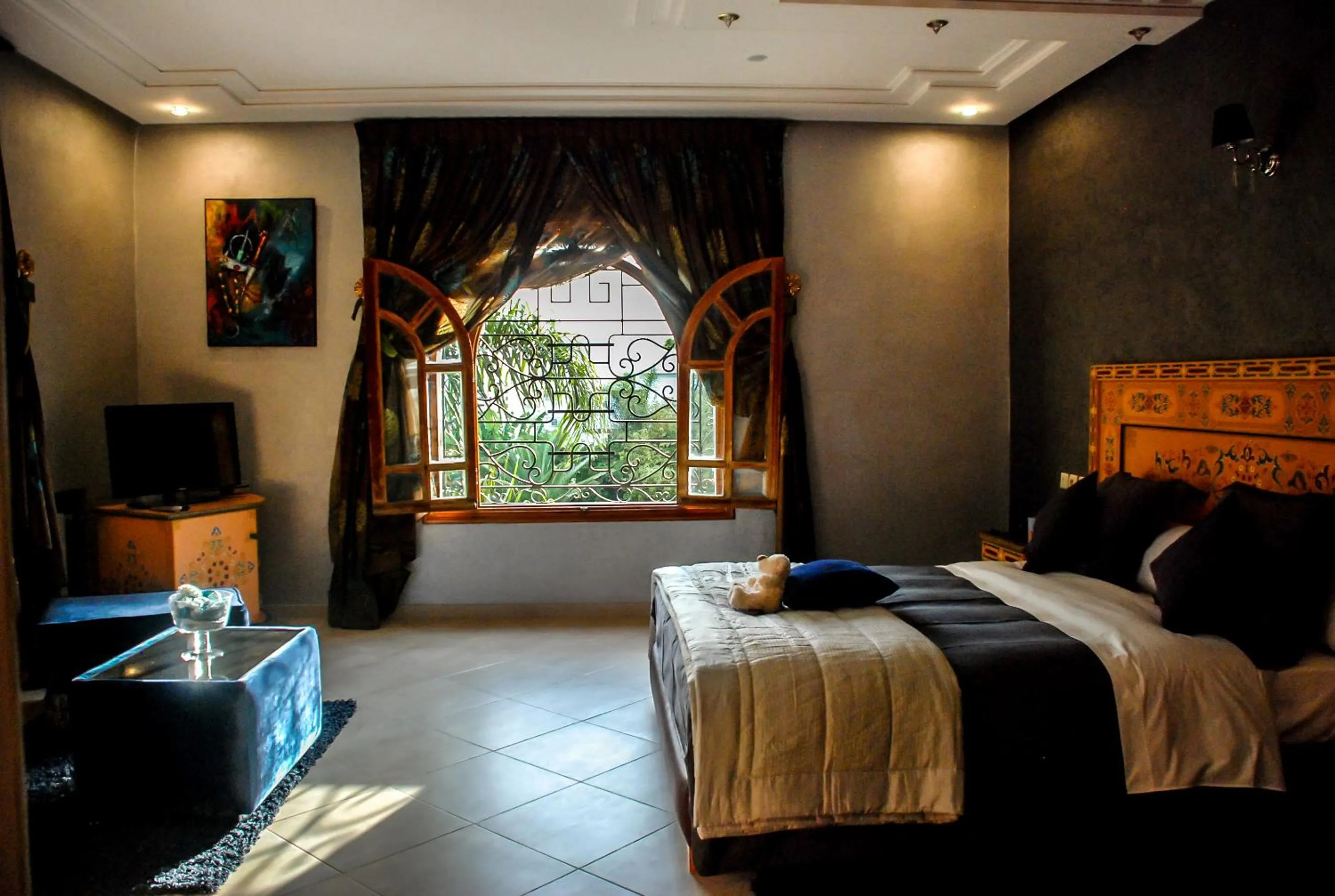 Bed in Riad Noumidya