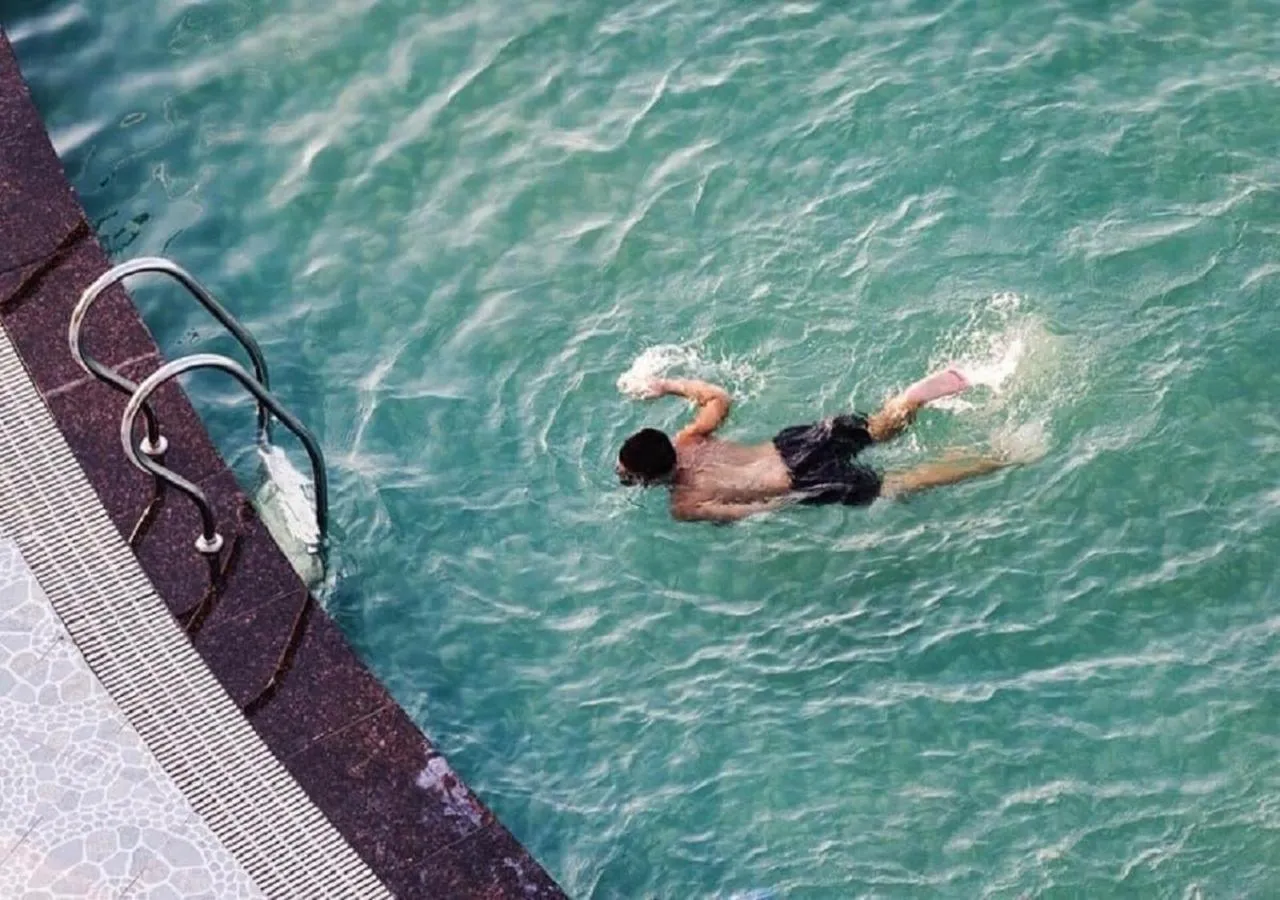 Swimming pool in Muong Thanh Grand Ha Tinh Hotel