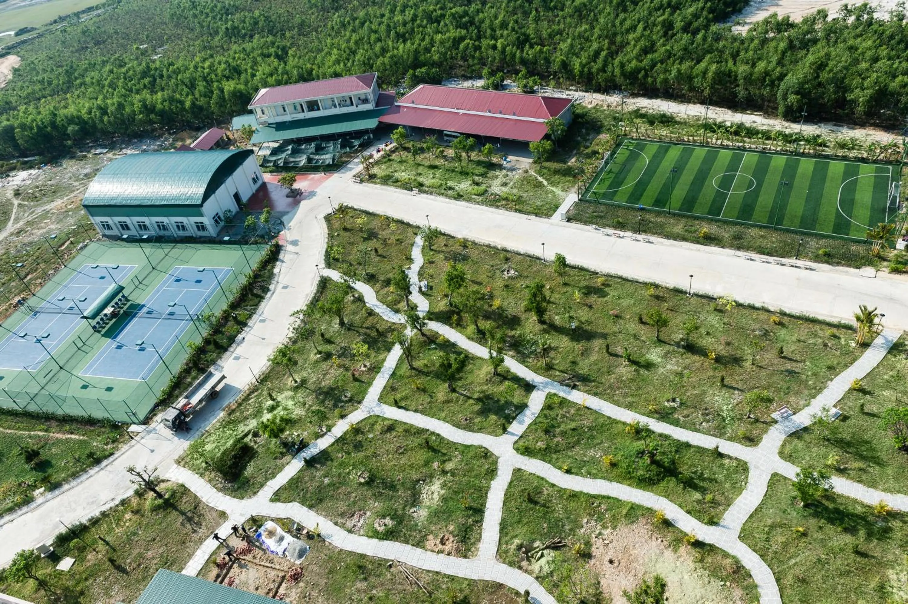Tennis court in Muong Thanh Grand Ha Tinh Hotel