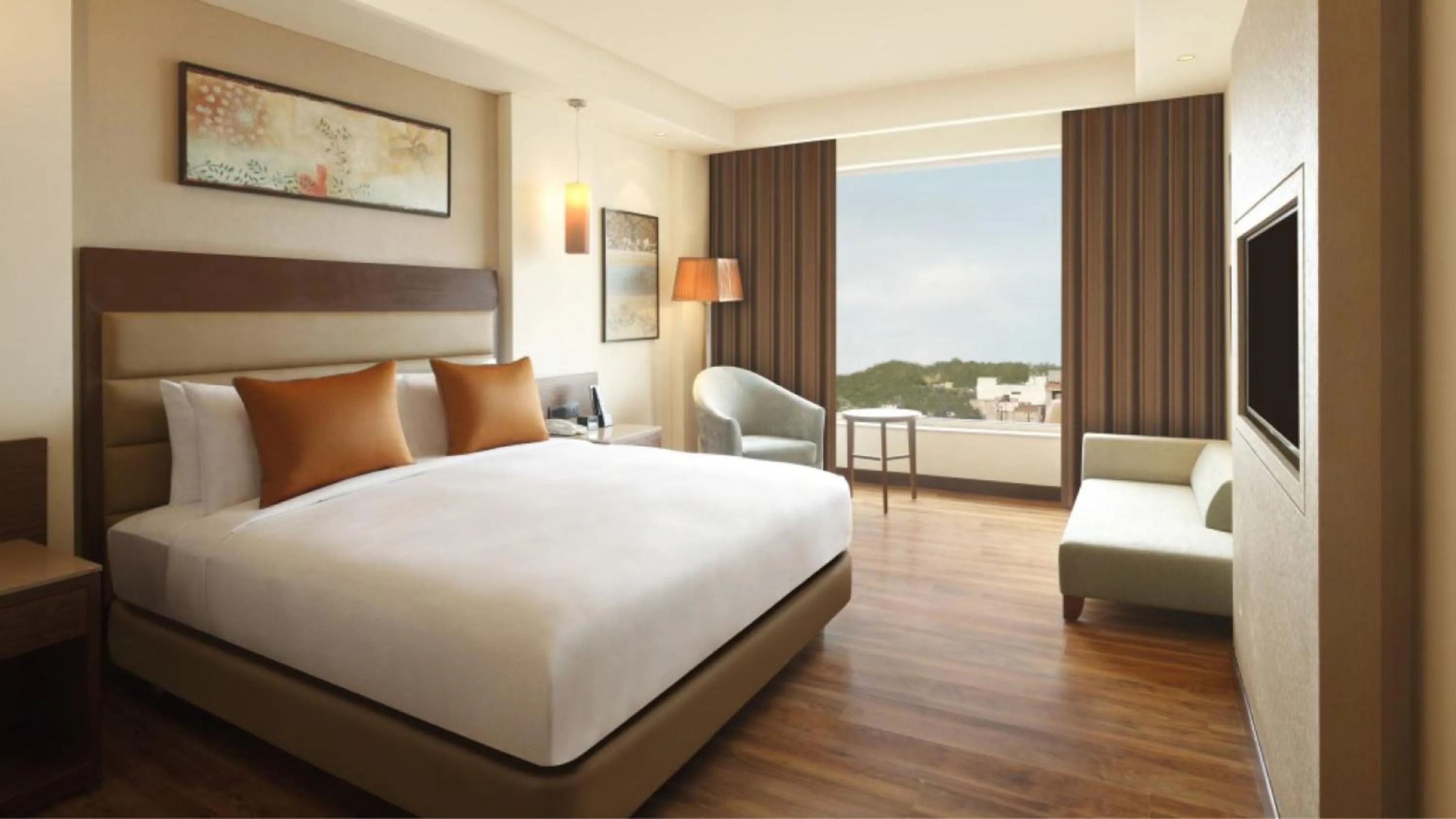 Bed in DoubleTree by Hilton Agra