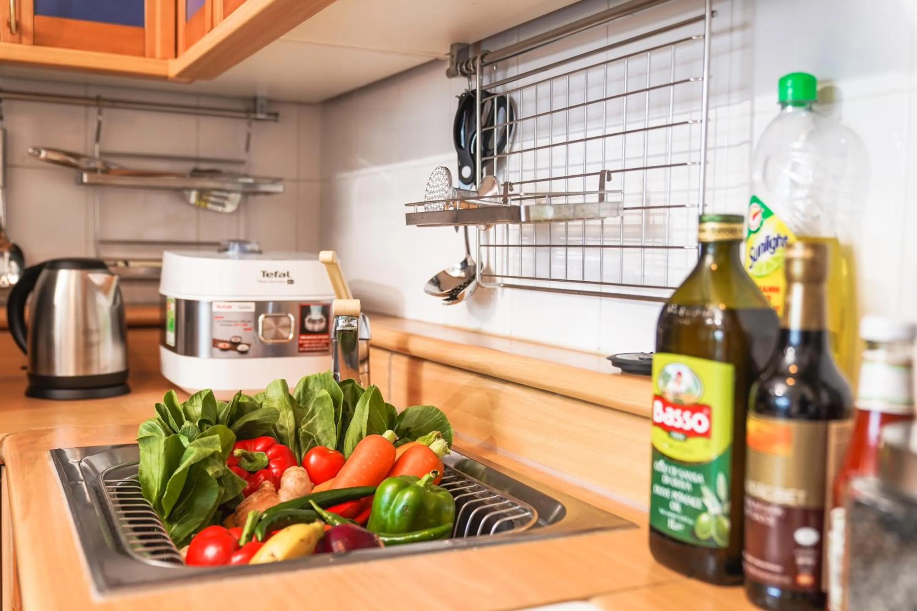 kitchen in Daeha Serviced Apartment