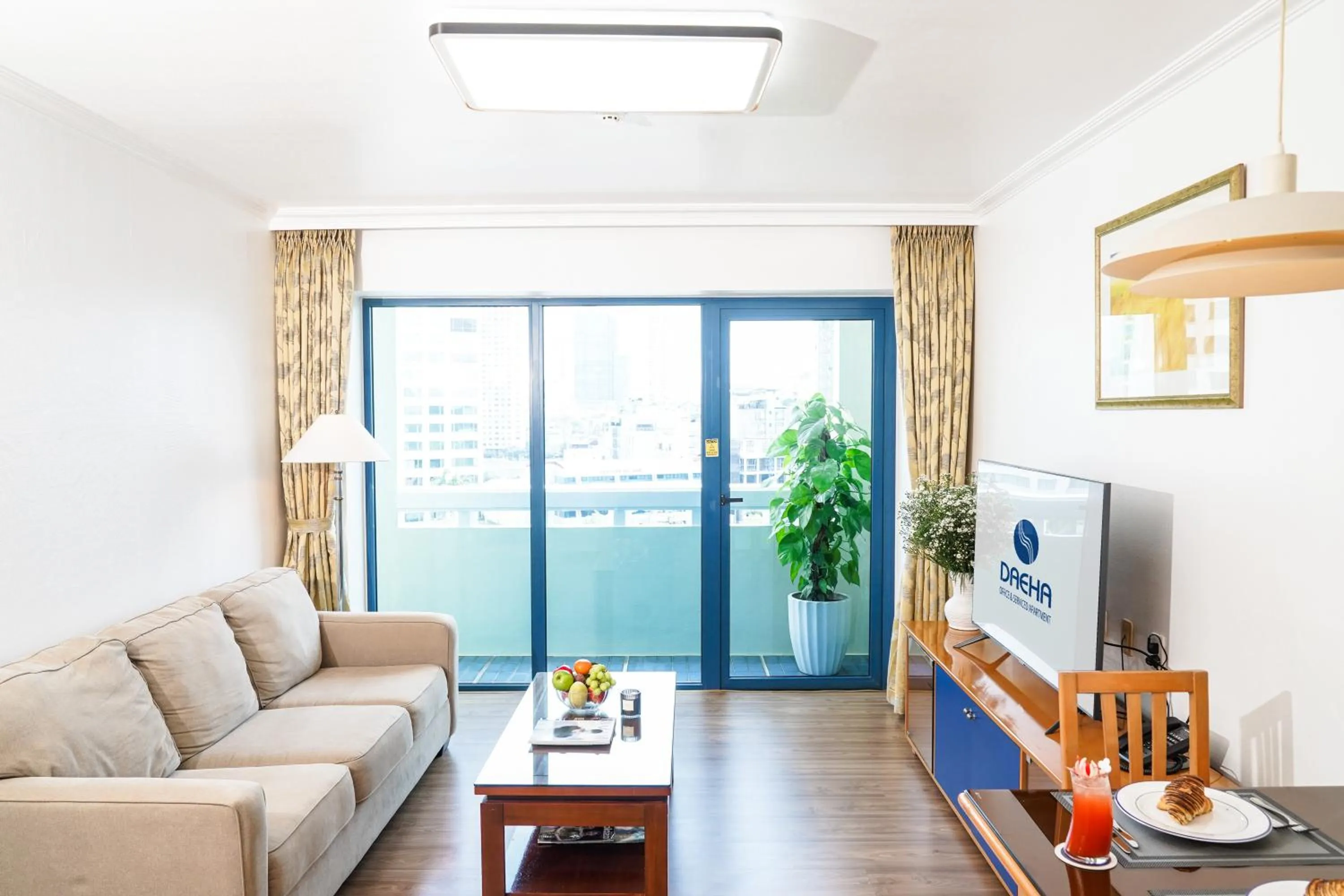 Living room in Daeha Serviced Apartment