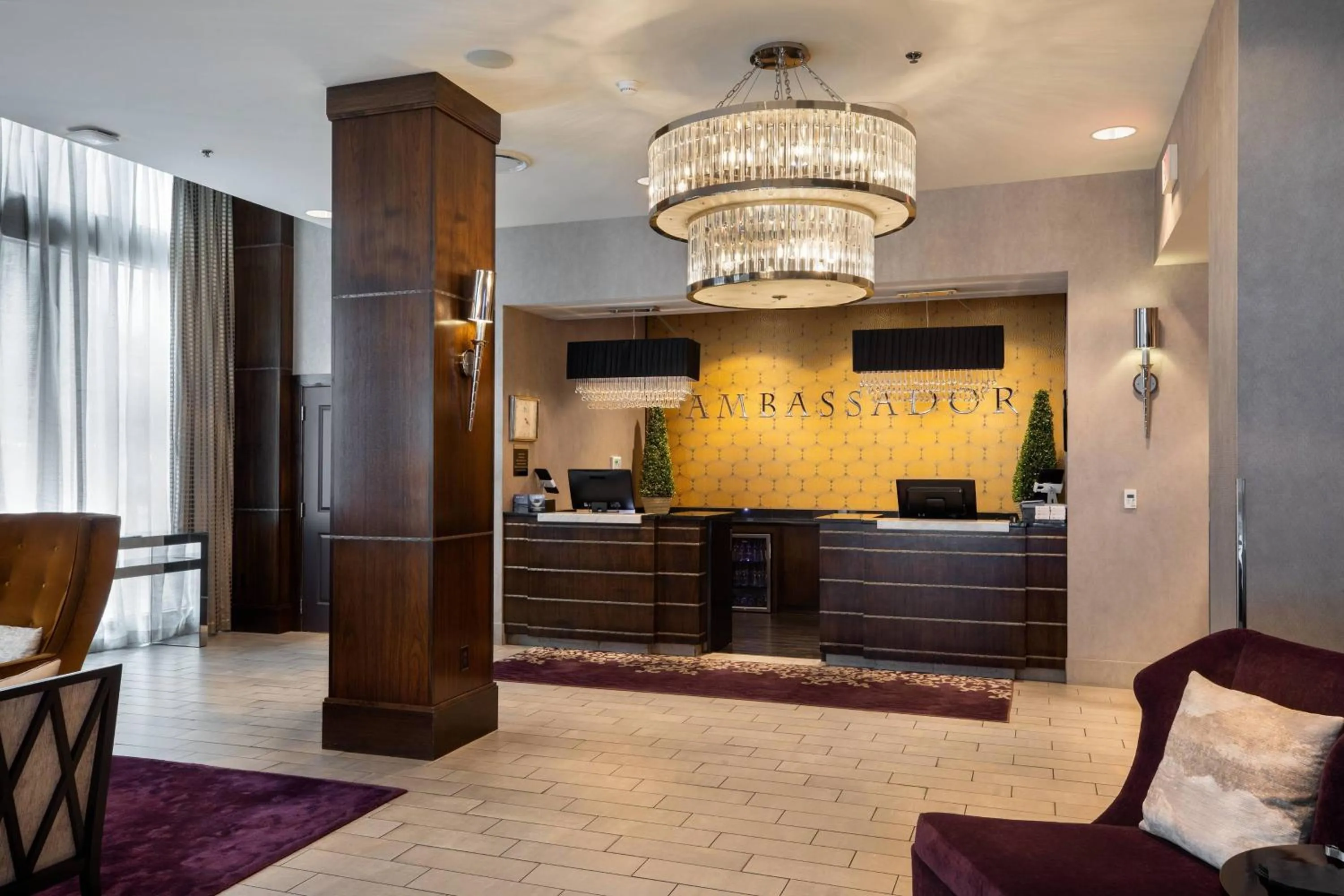 Lobby or reception in Ambassador Hotel Wichita, Autograph Collection