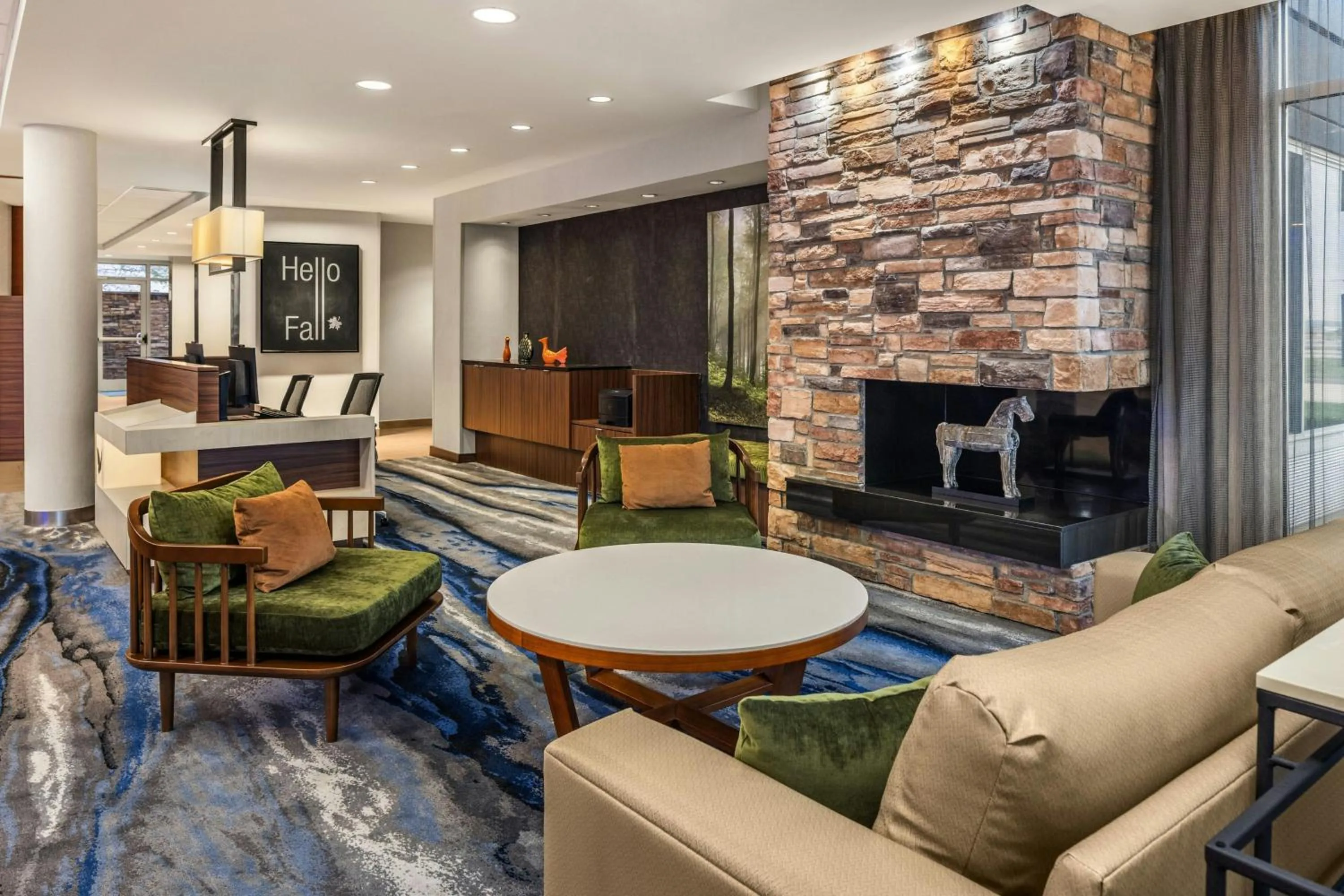 Lobby or reception in Fairfield Inn & Suites by Marriott St. Louis Pontoon Beach/Granite City, IL