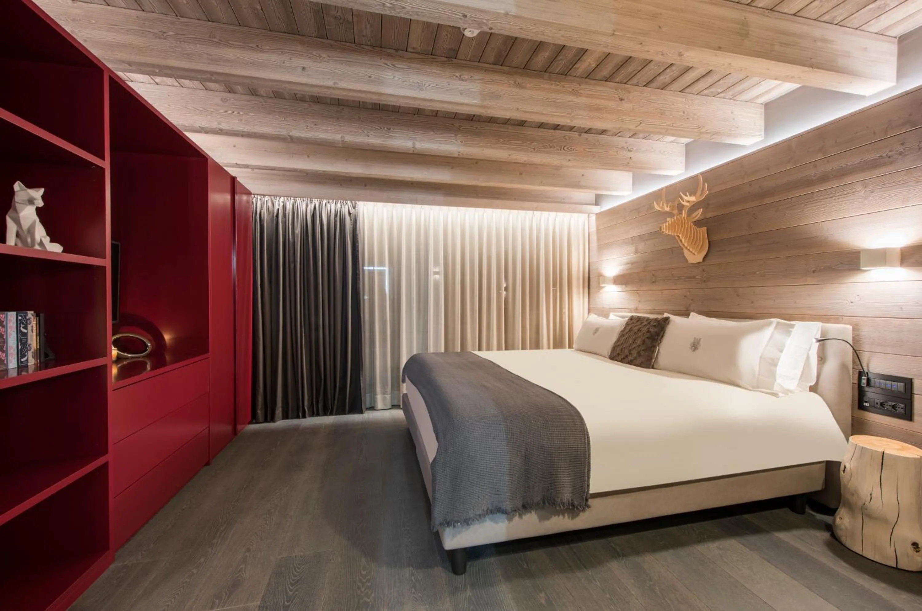 Bed in Hotel Principe delle Nevi