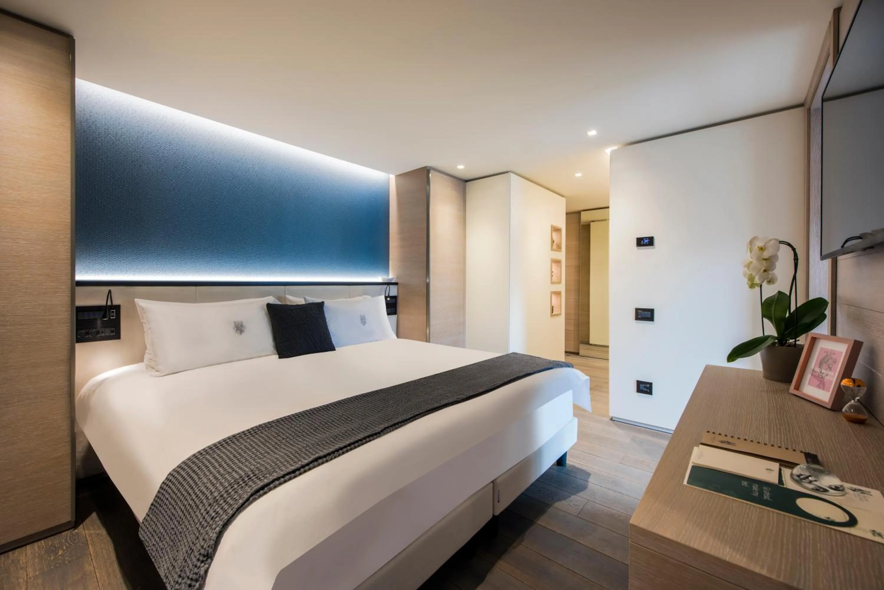 Bed in Hotel Principe delle Nevi