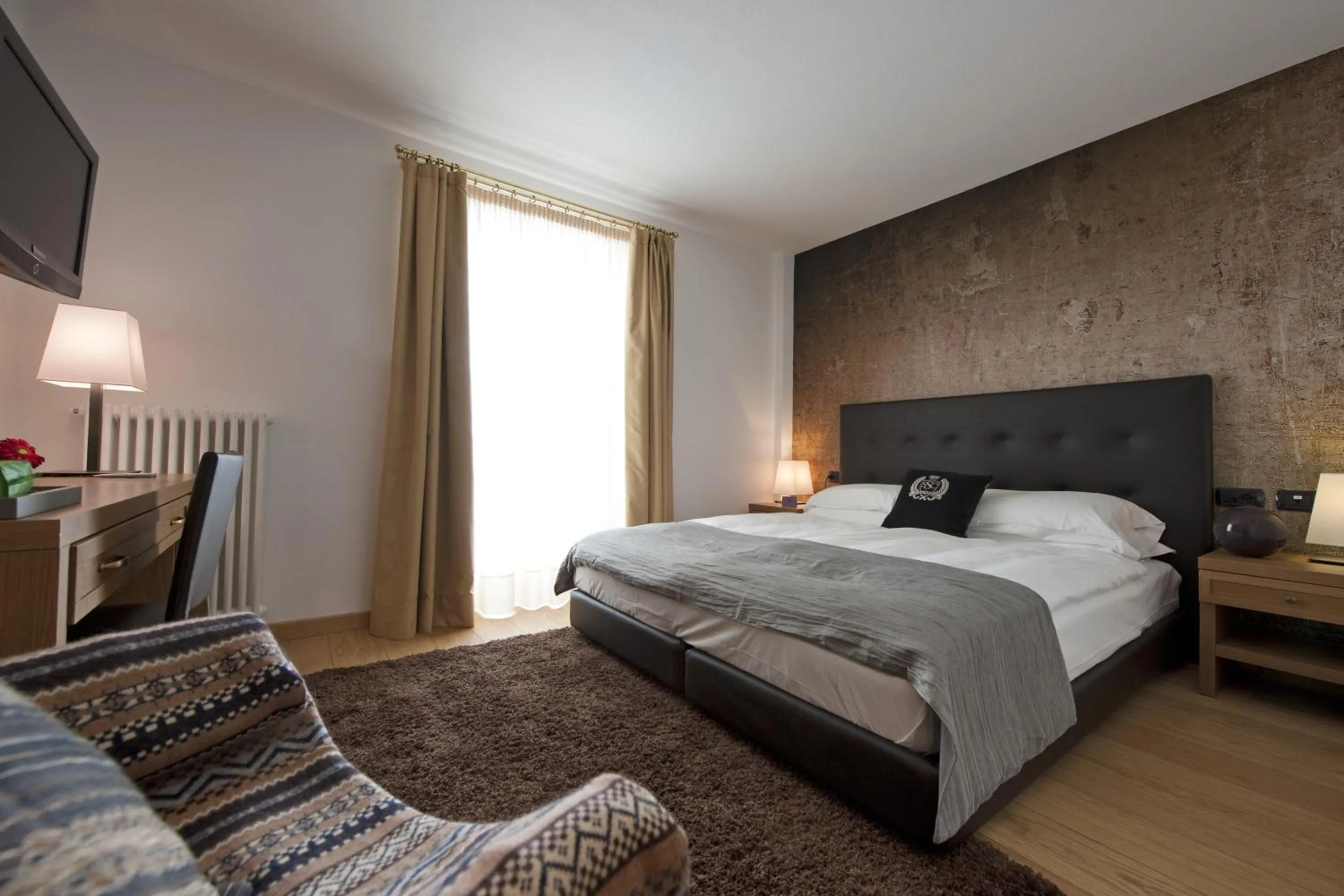 Bed in Hotel Principe delle Nevi