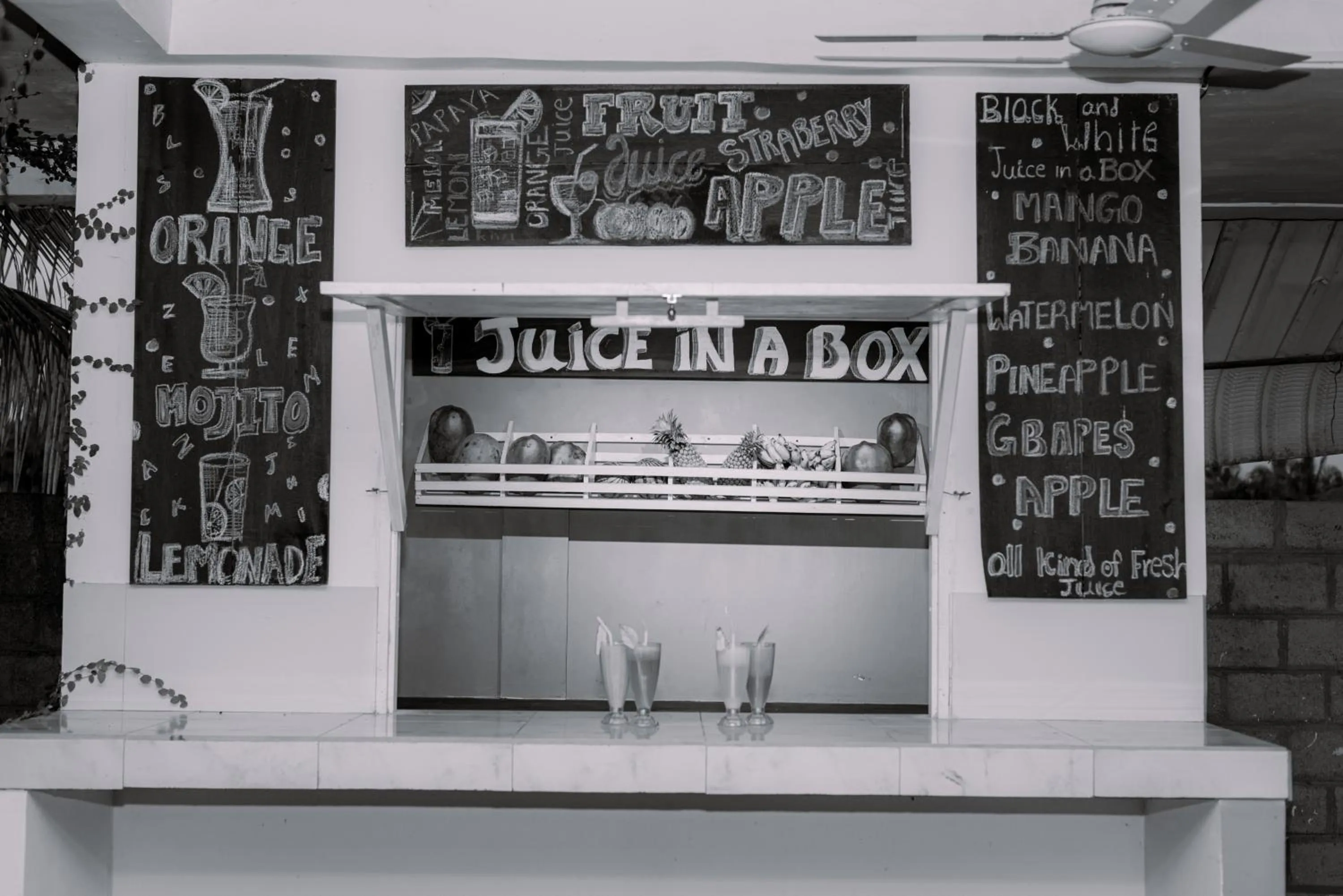 Kitchen or kitchenette in Eco Hotel Black & White - Anuradhapura