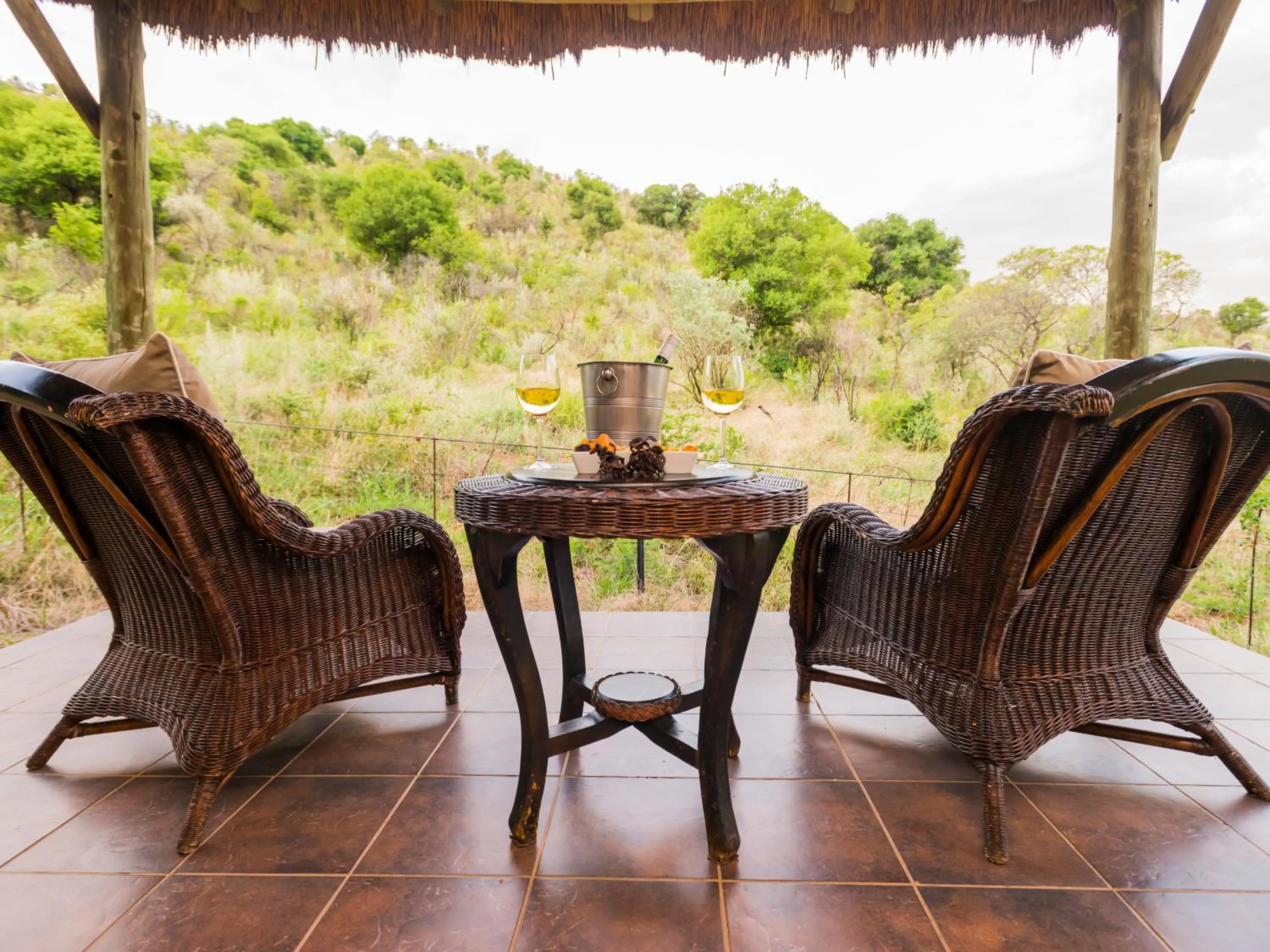 Patio in Ivory Tree Game Lodge
