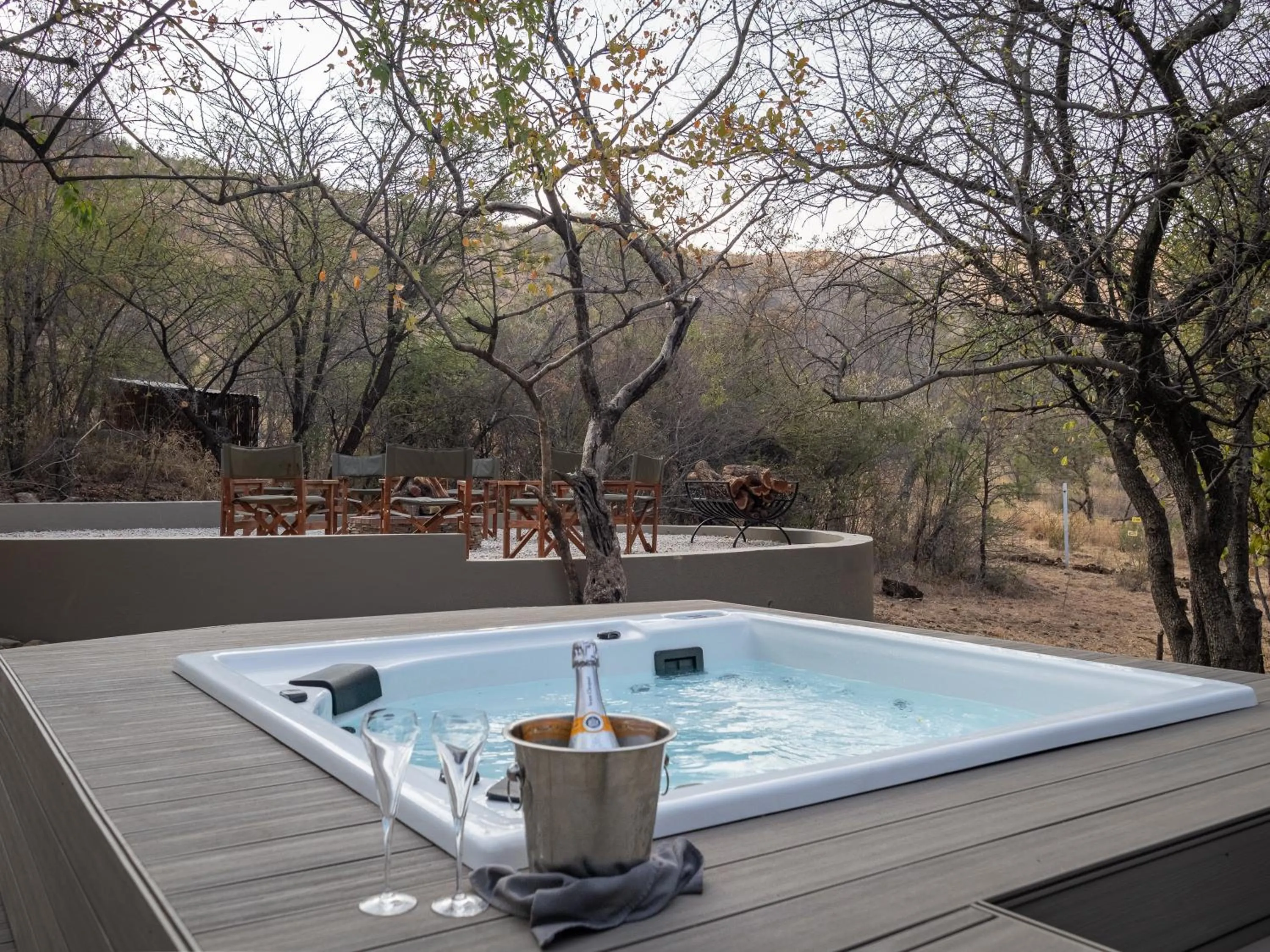 Hot Tub in Ivory Tree Game Lodge