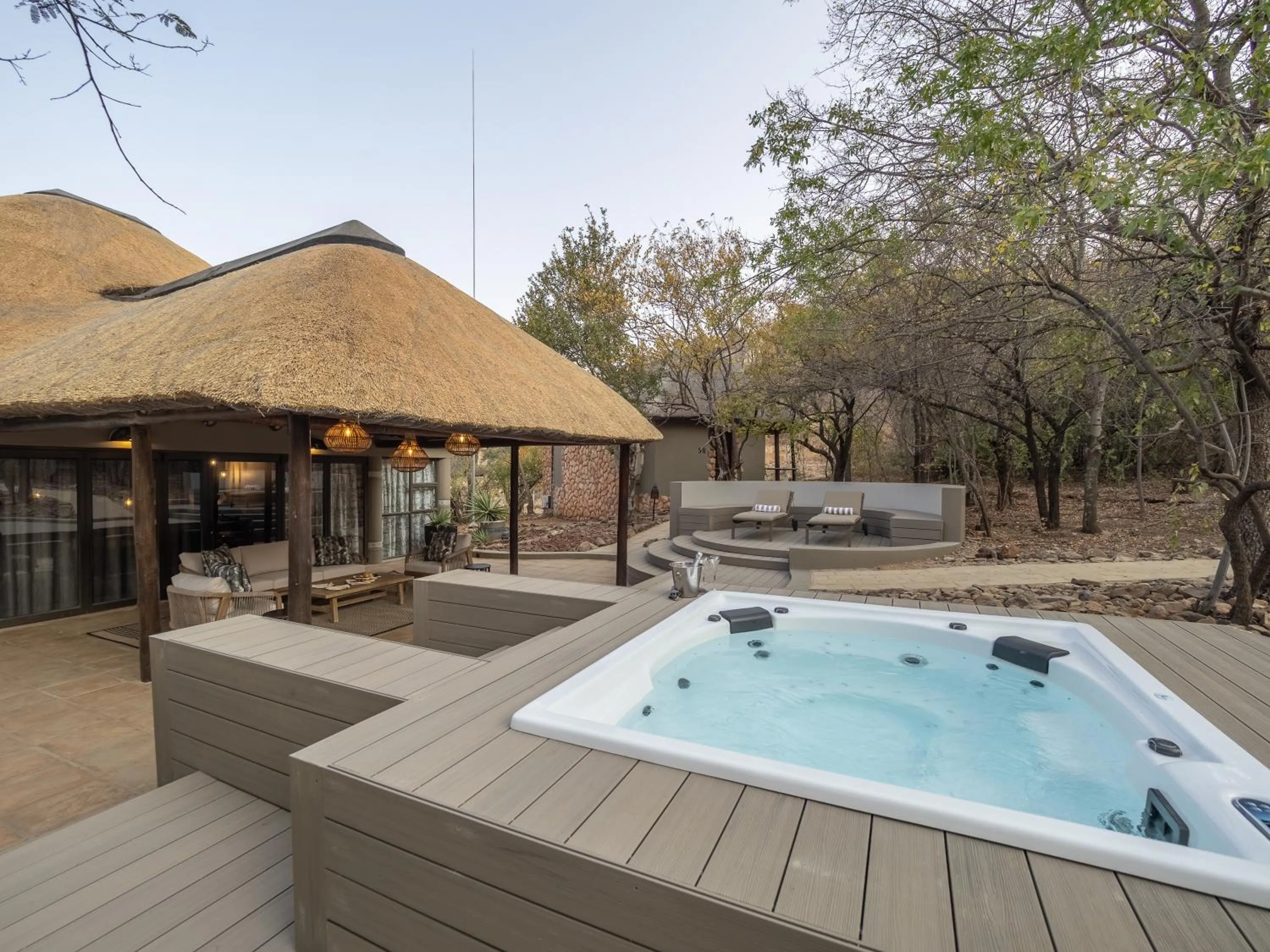 Hot Tub in Ivory Tree Game Lodge