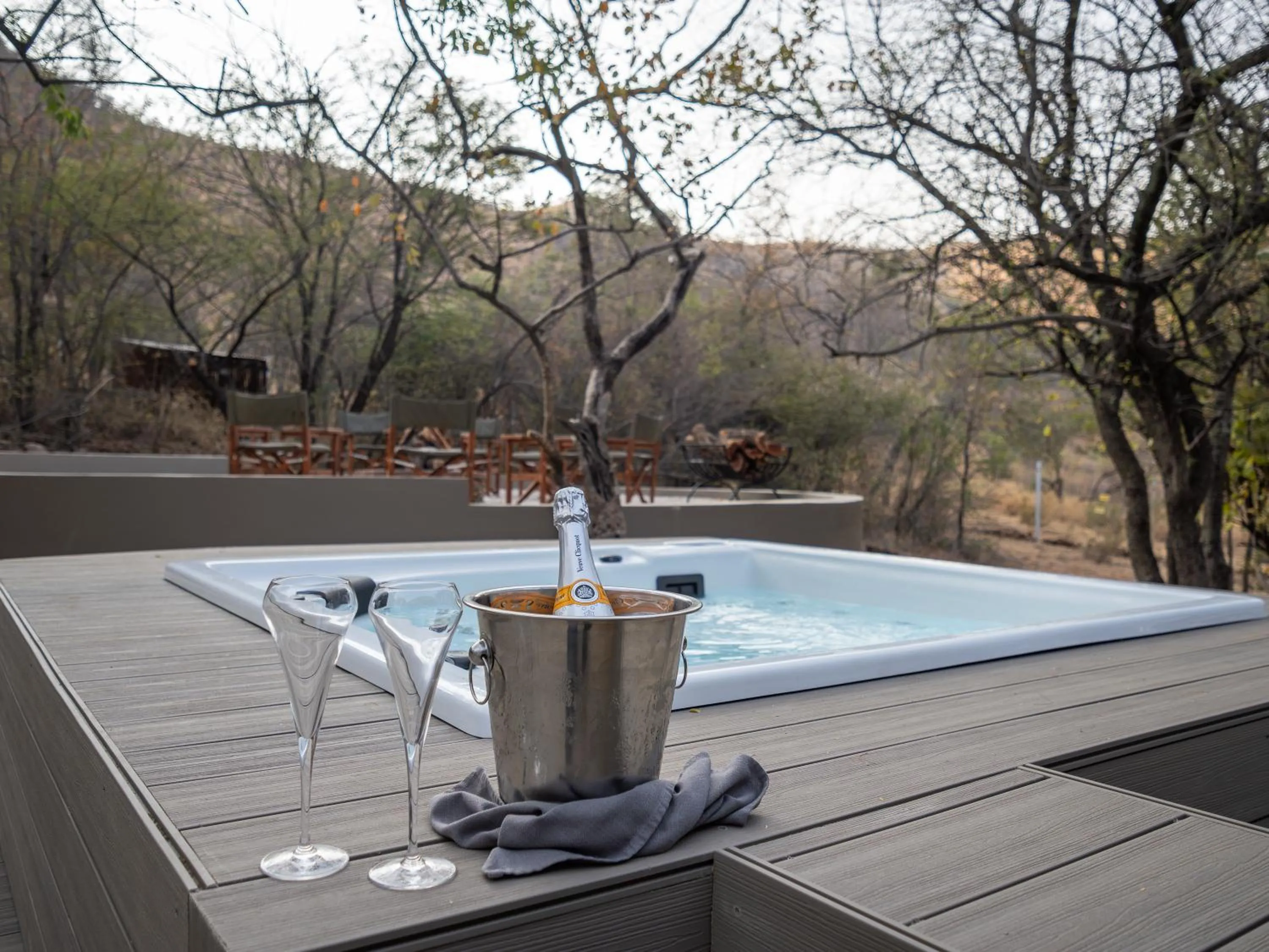 Hot Tub in Ivory Tree Game Lodge