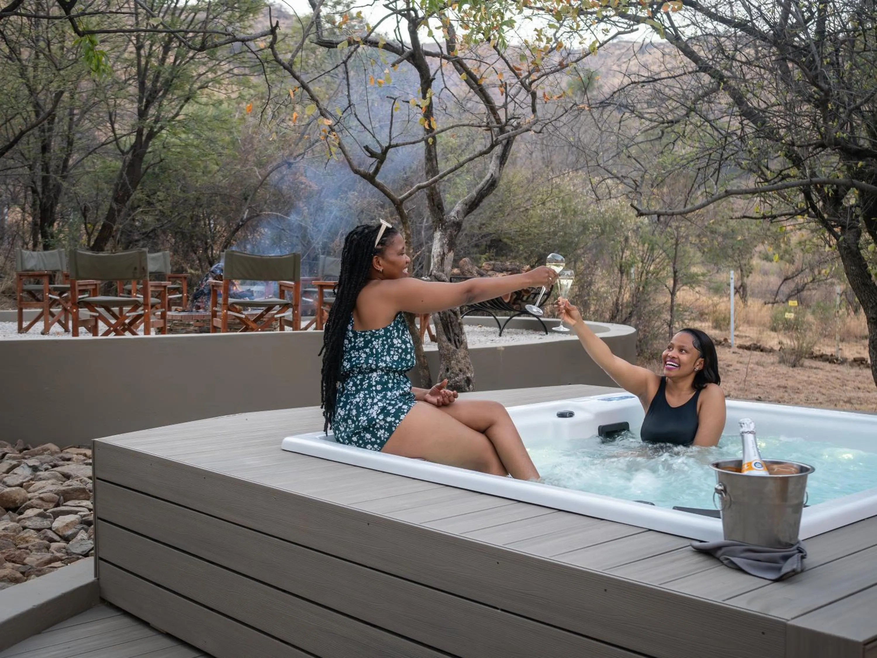 Hot Tub in Ivory Tree Game Lodge
