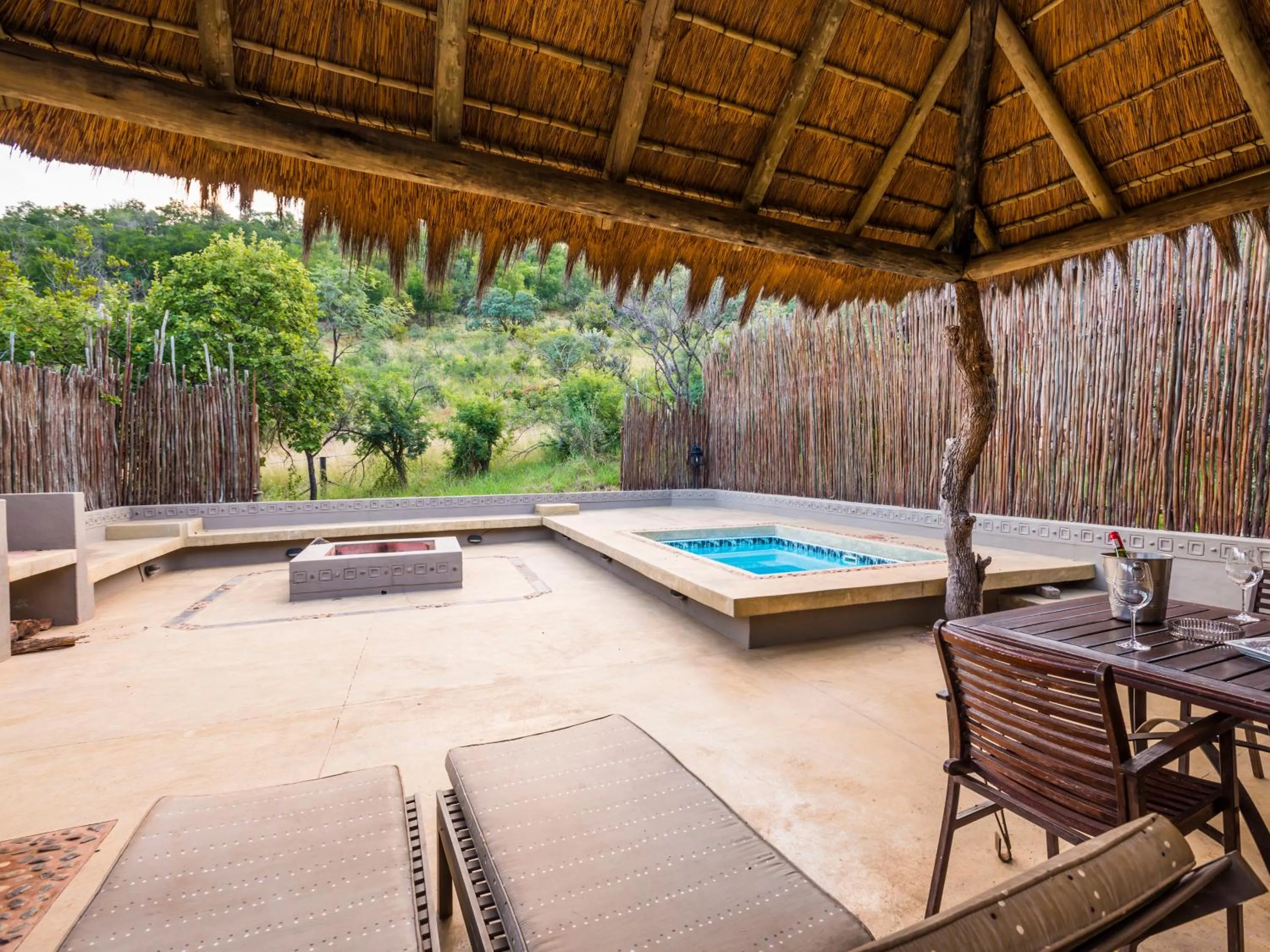 Patio in Ivory Tree Game Lodge