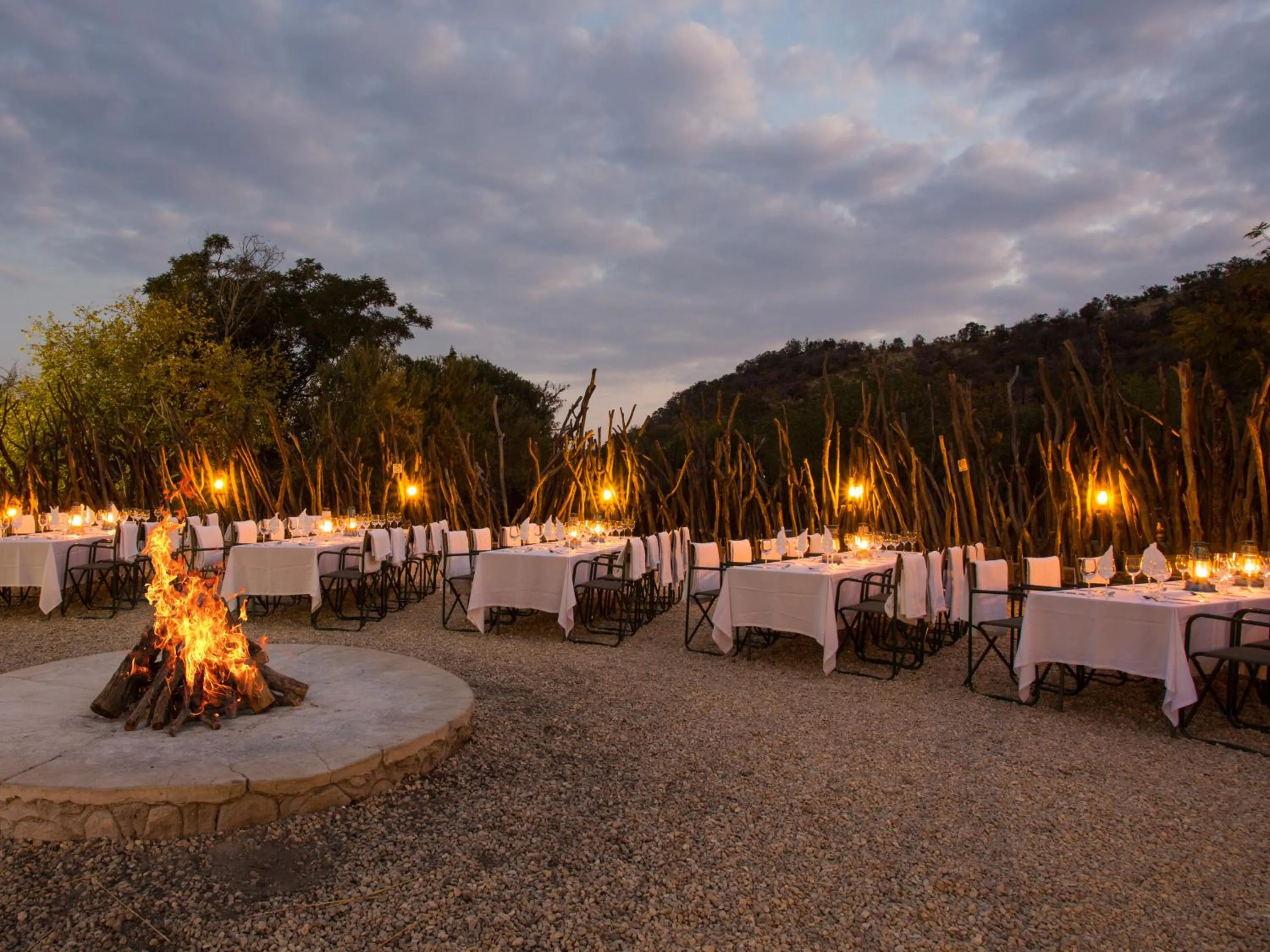 Dining area in Ivory Tree Game Lodge