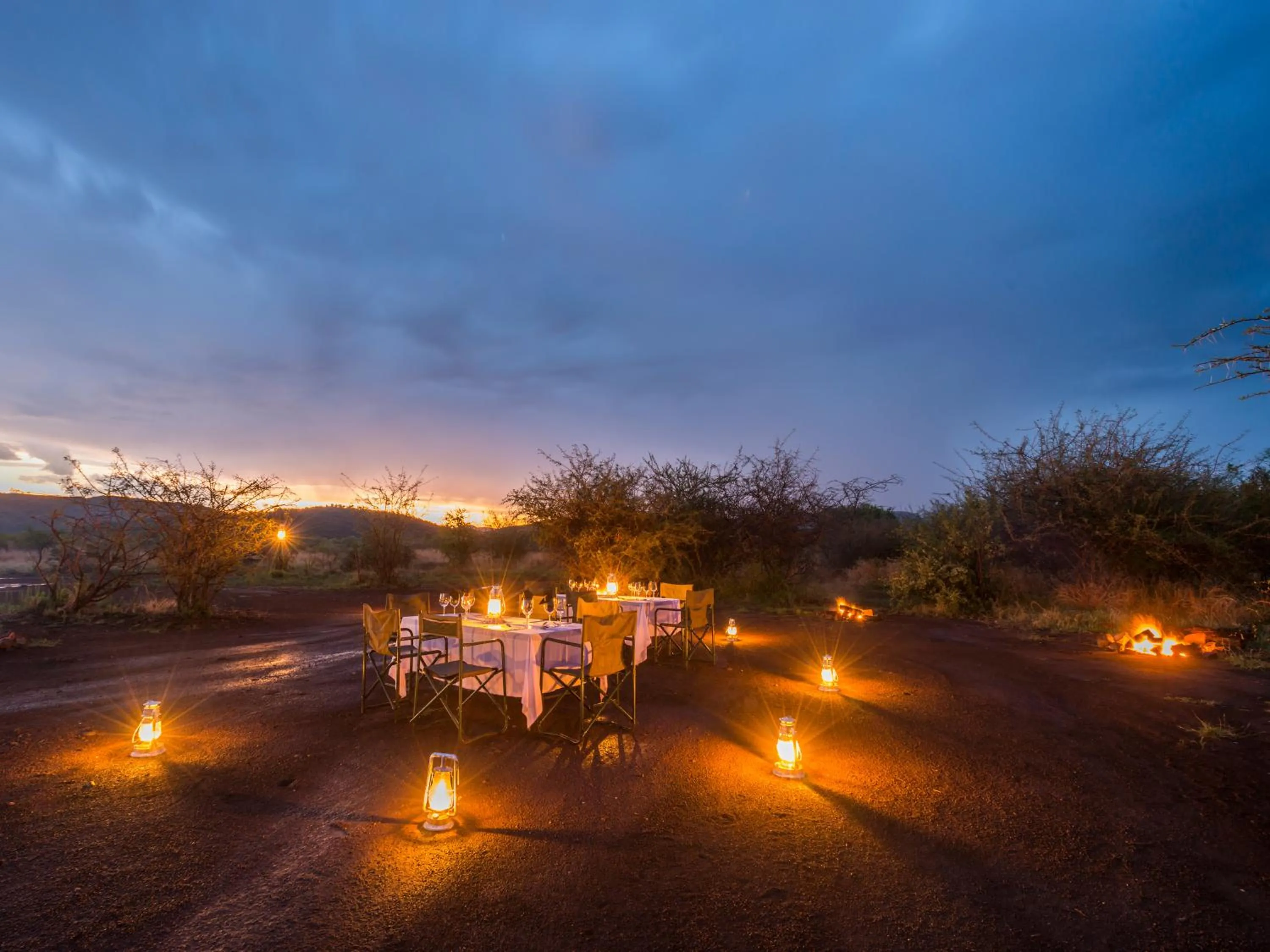 Dinner in Ivory Tree Game Lodge