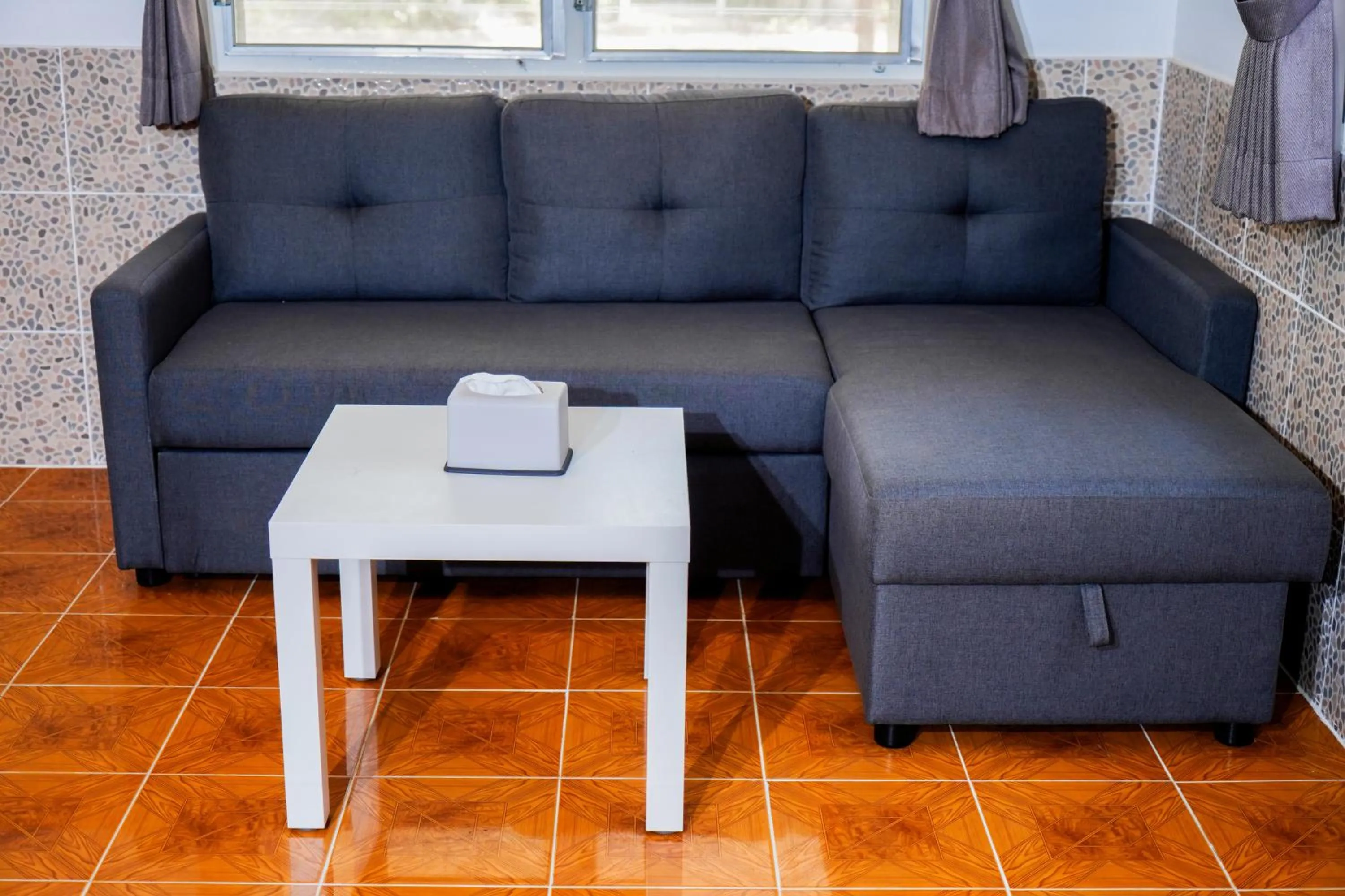 Seating area in Luna Hut Resort