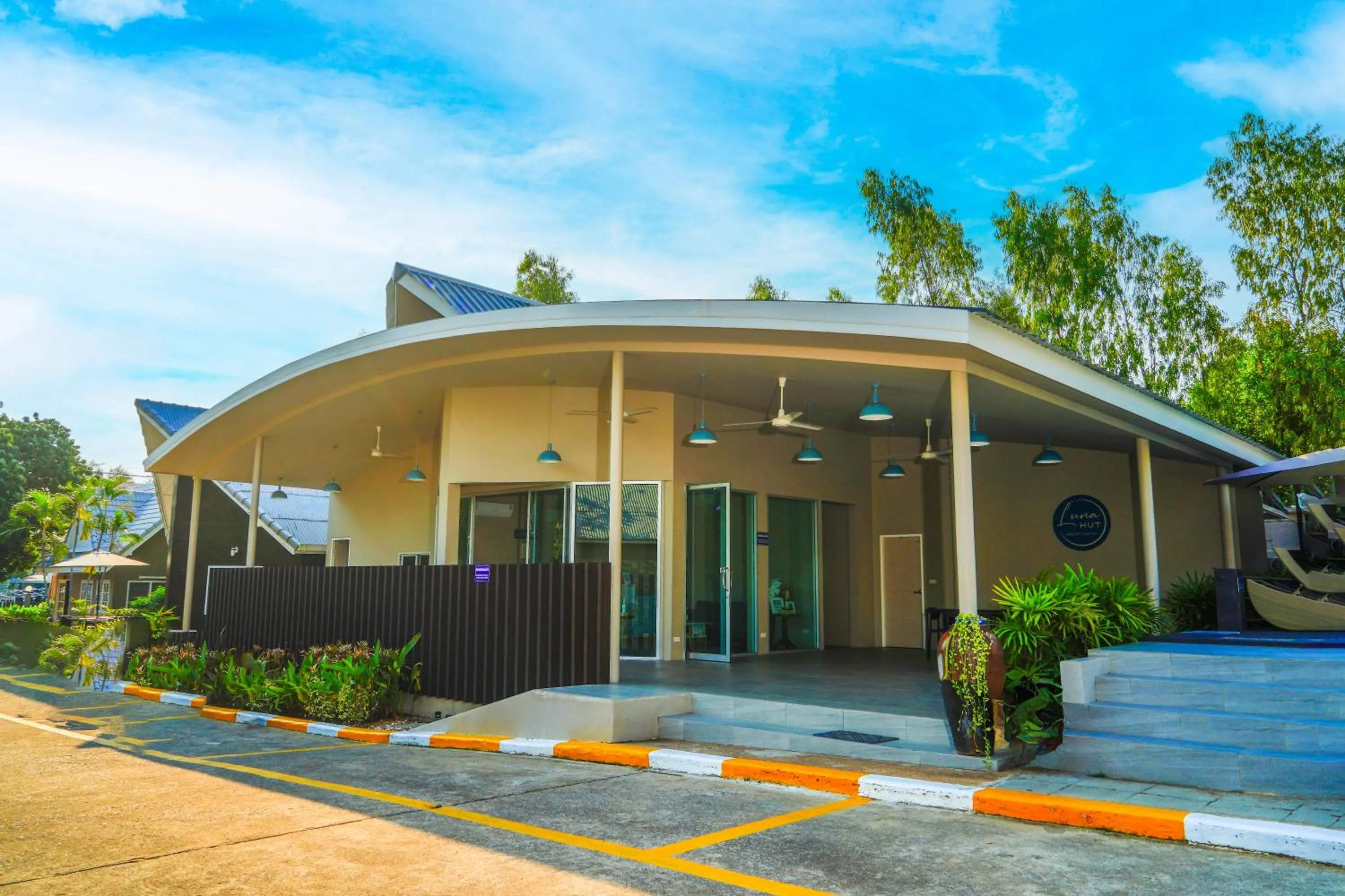 Property building in Luna Hut Resort