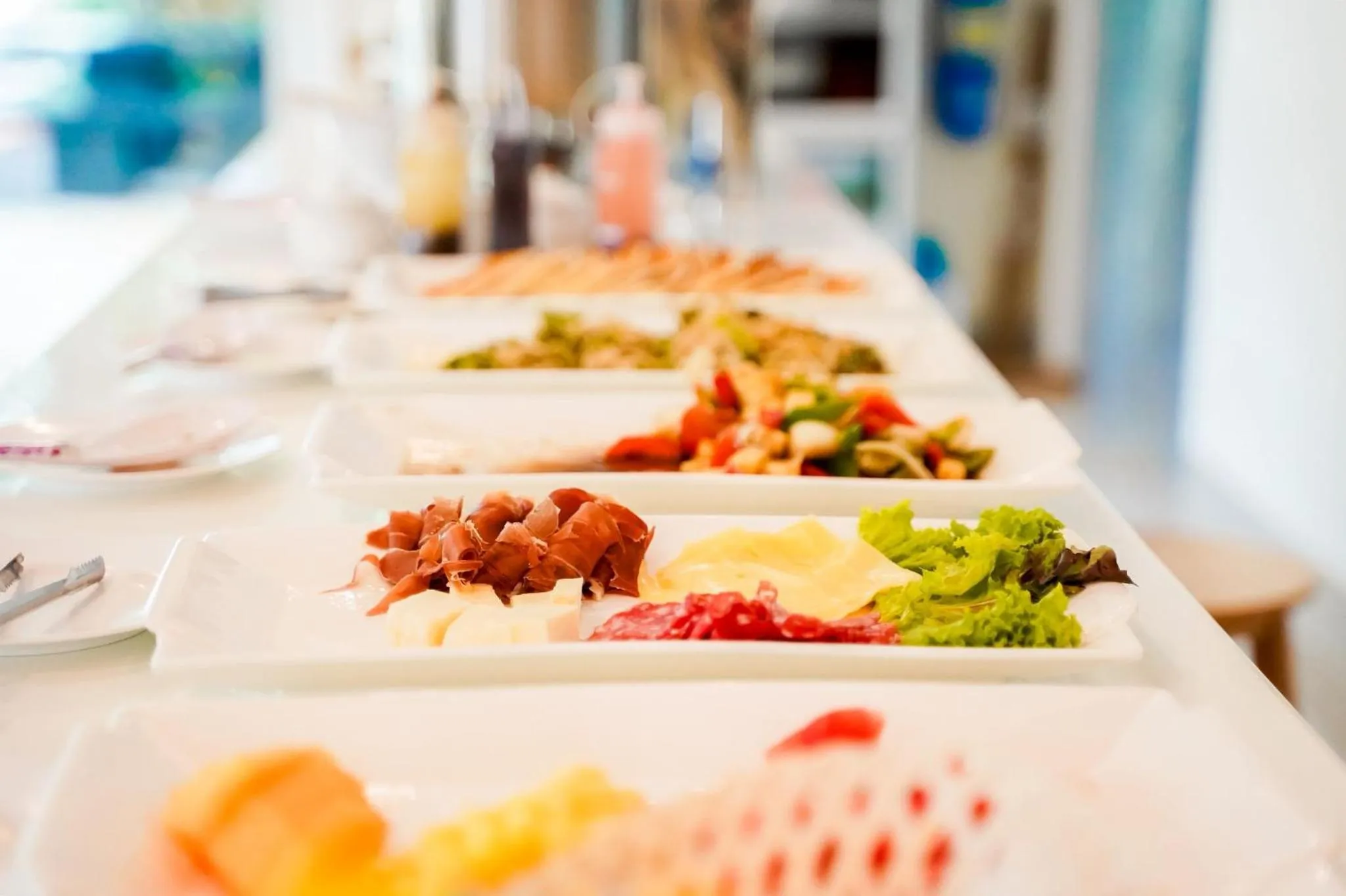 Buffet breakfast in Luna Hut Resort